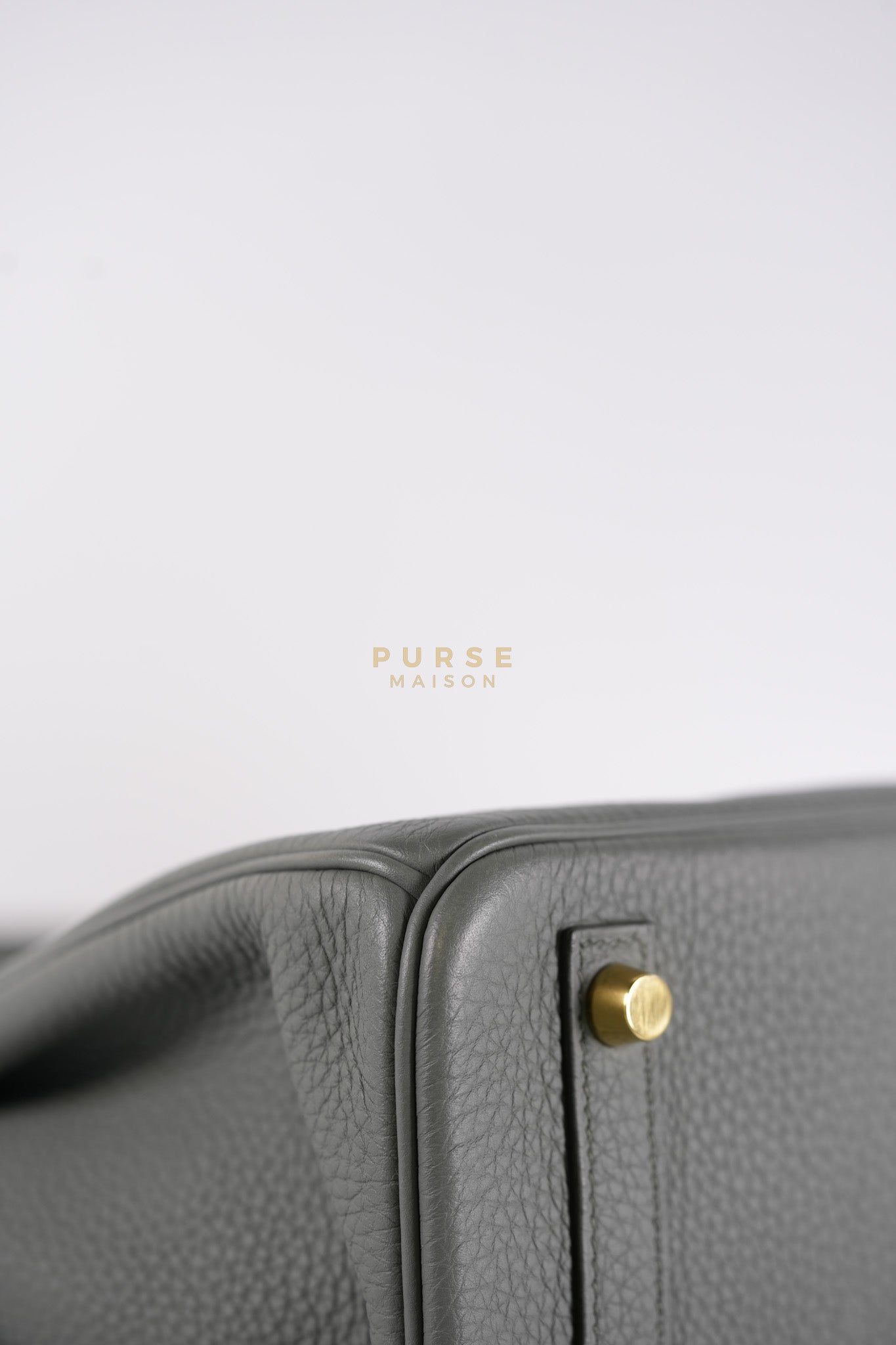 Birkin 30 Retourne Vert Amande in Togo Leather and Gold Hardware Stamp D (2019) | Purse Maison Luxury Bags Shop