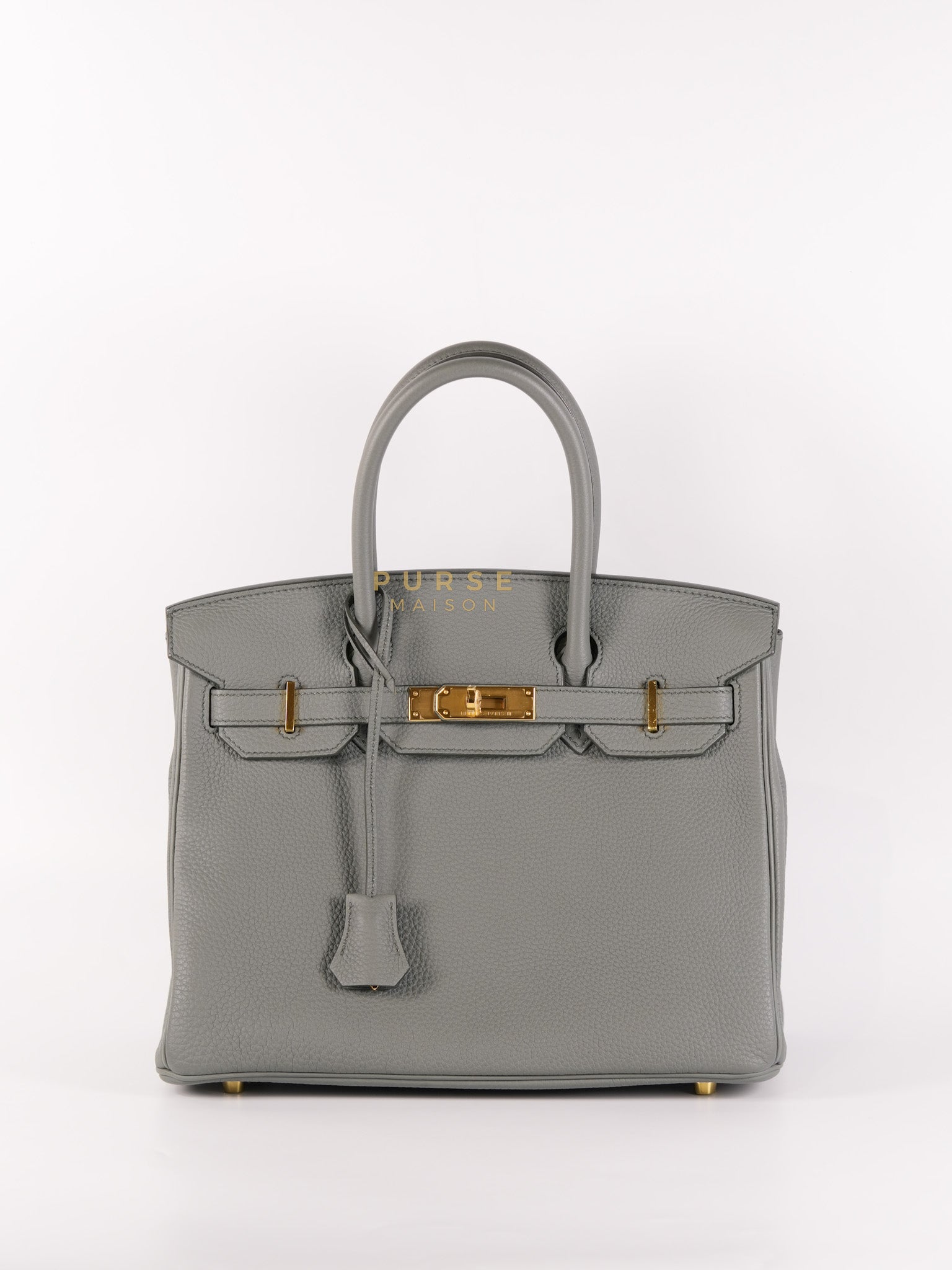 Birkin 30 Retourne Vert Amande in Togo Leather and Gold Hardware Stamp D (2019) | Purse Maison Luxury Bags Shop