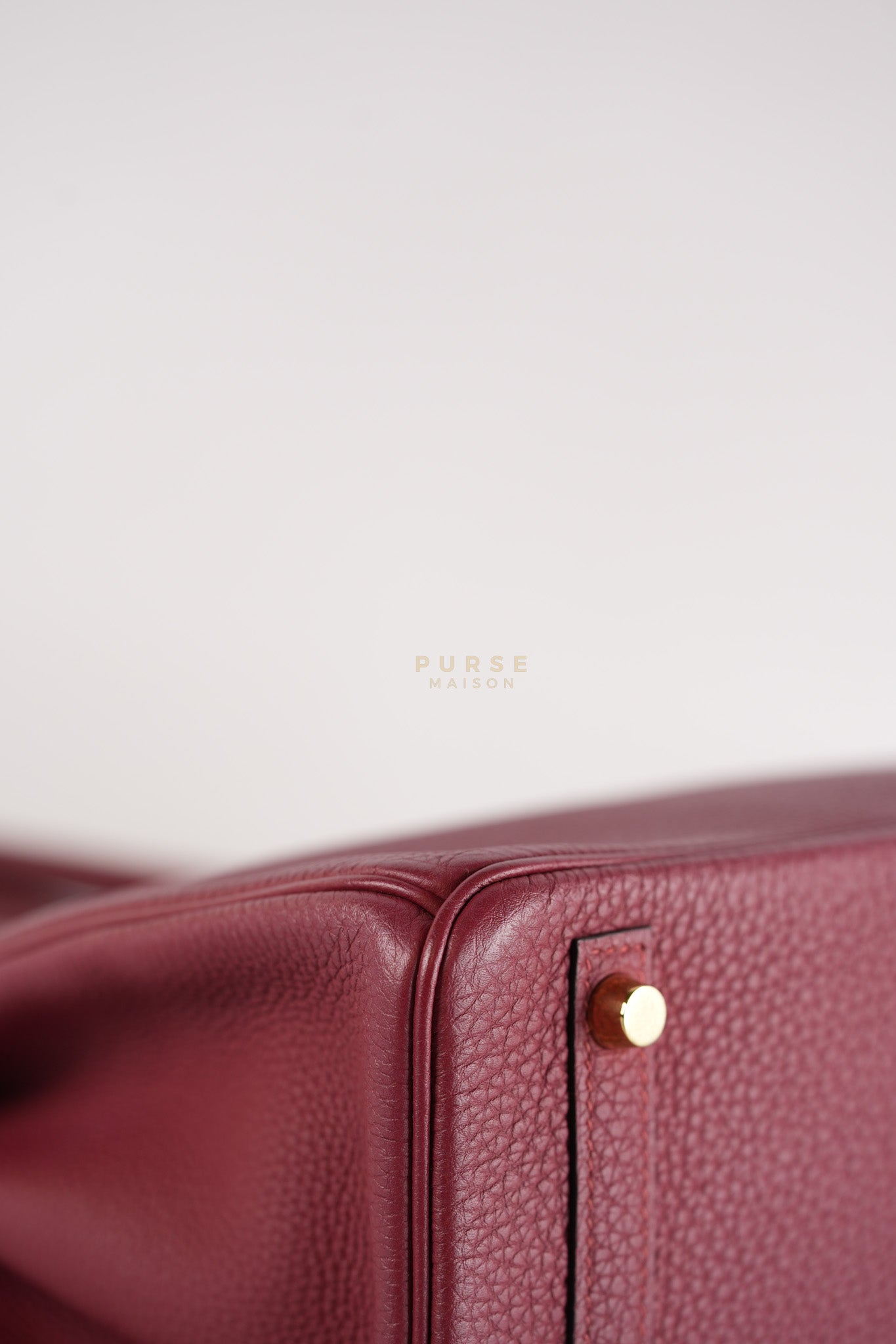 Birkin 30 Rouge Grenat in Togo Leather and Gold Hardware Stamp A (2017) | Purse Maison Luxury Bags Shop