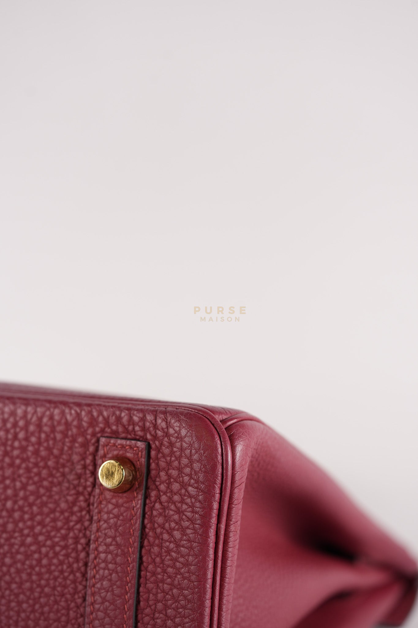 Birkin 30 Rouge Grenat in Togo Leather and Gold Hardware Stamp A (2017) | Purse Maison Luxury Bags Shop