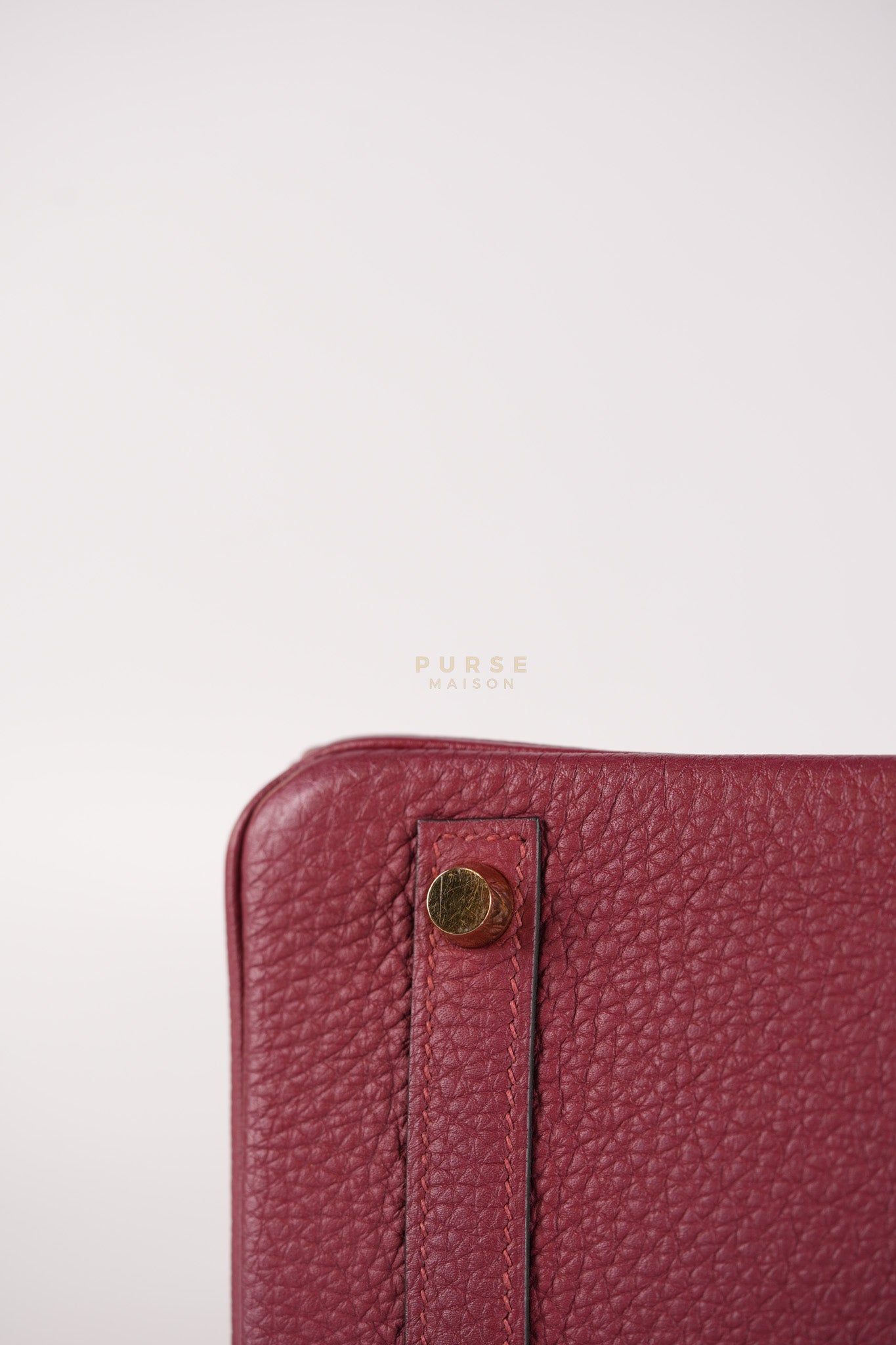 Birkin 30 Rouge Grenat in Togo Leather and Gold Hardware Stamp A (2017) | Purse Maison Luxury Bags Shop