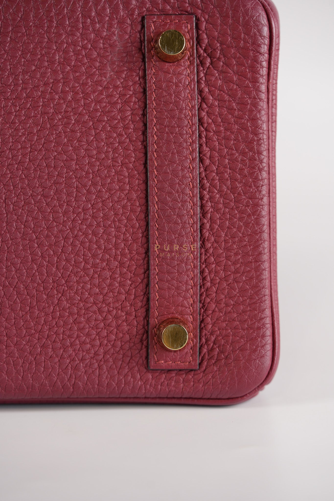Birkin 30 Rouge Grenat in Togo Leather and Gold Hardware Stamp A (2017) | Purse Maison Luxury Bags Shop
