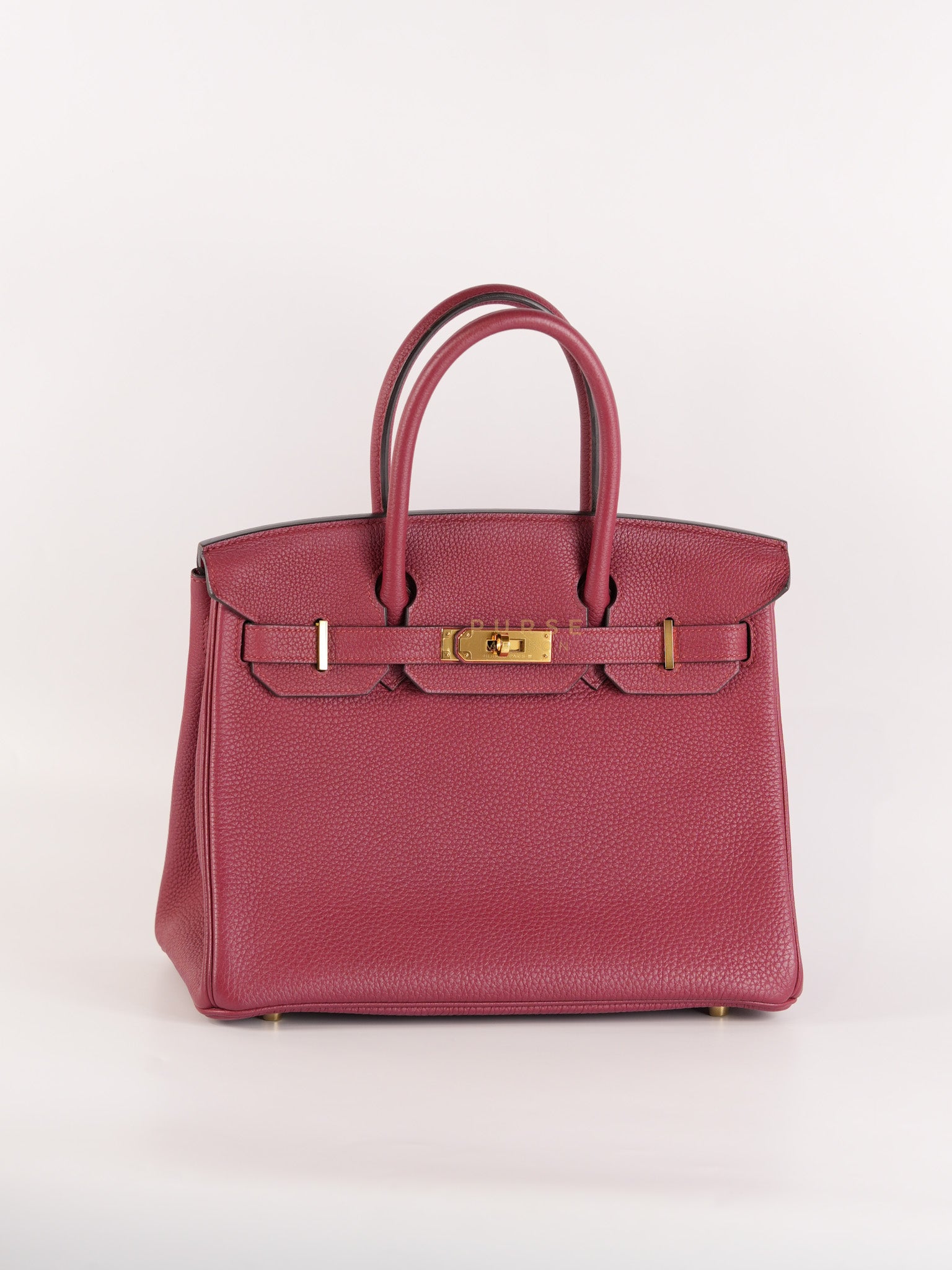 Birkin 30 Rouge Grenat in Togo Leather and Gold Hardware Stamp A (2017) | Purse Maison Luxury Bags Shop