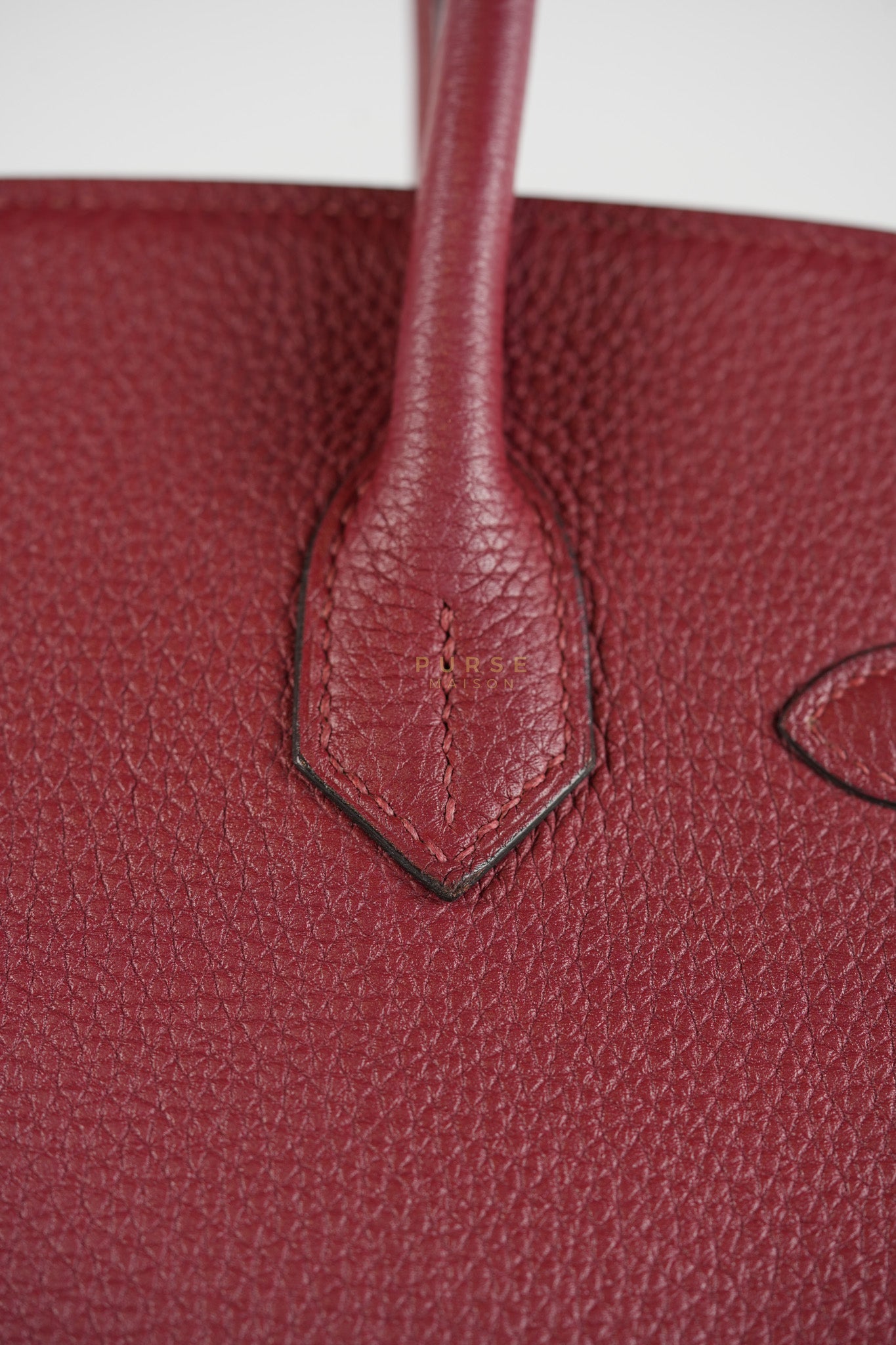 Birkin 30 Rouge Grenat in Togo Leather and Gold Hardware Stamp A (2017) | Purse Maison Luxury Bags Shop