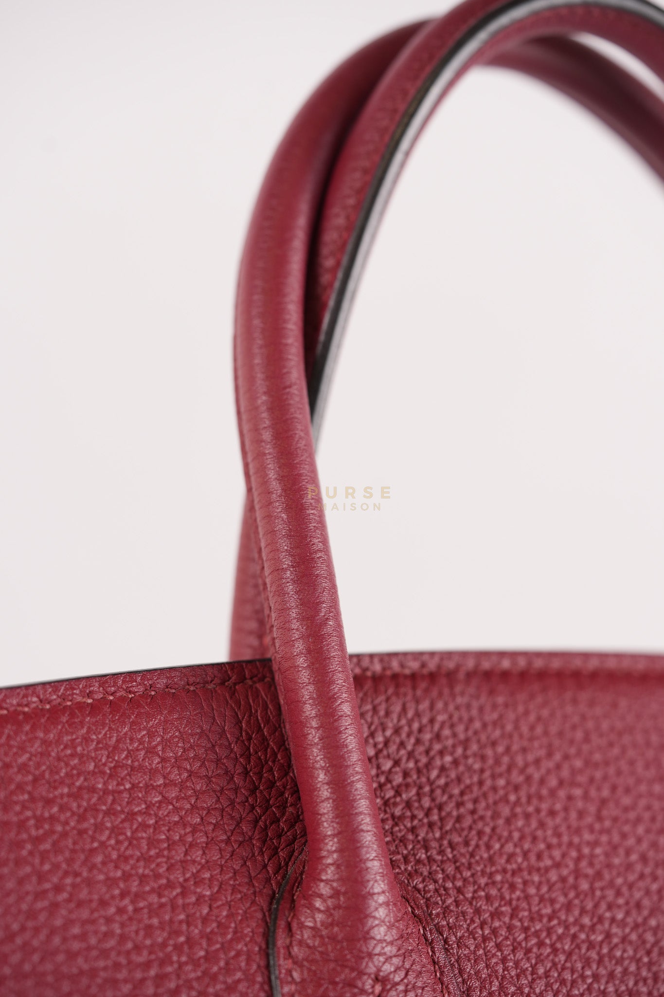 Birkin 30 Rouge Grenat in Togo Leather and Gold Hardware Stamp A (2017) | Purse Maison Luxury Bags Shop