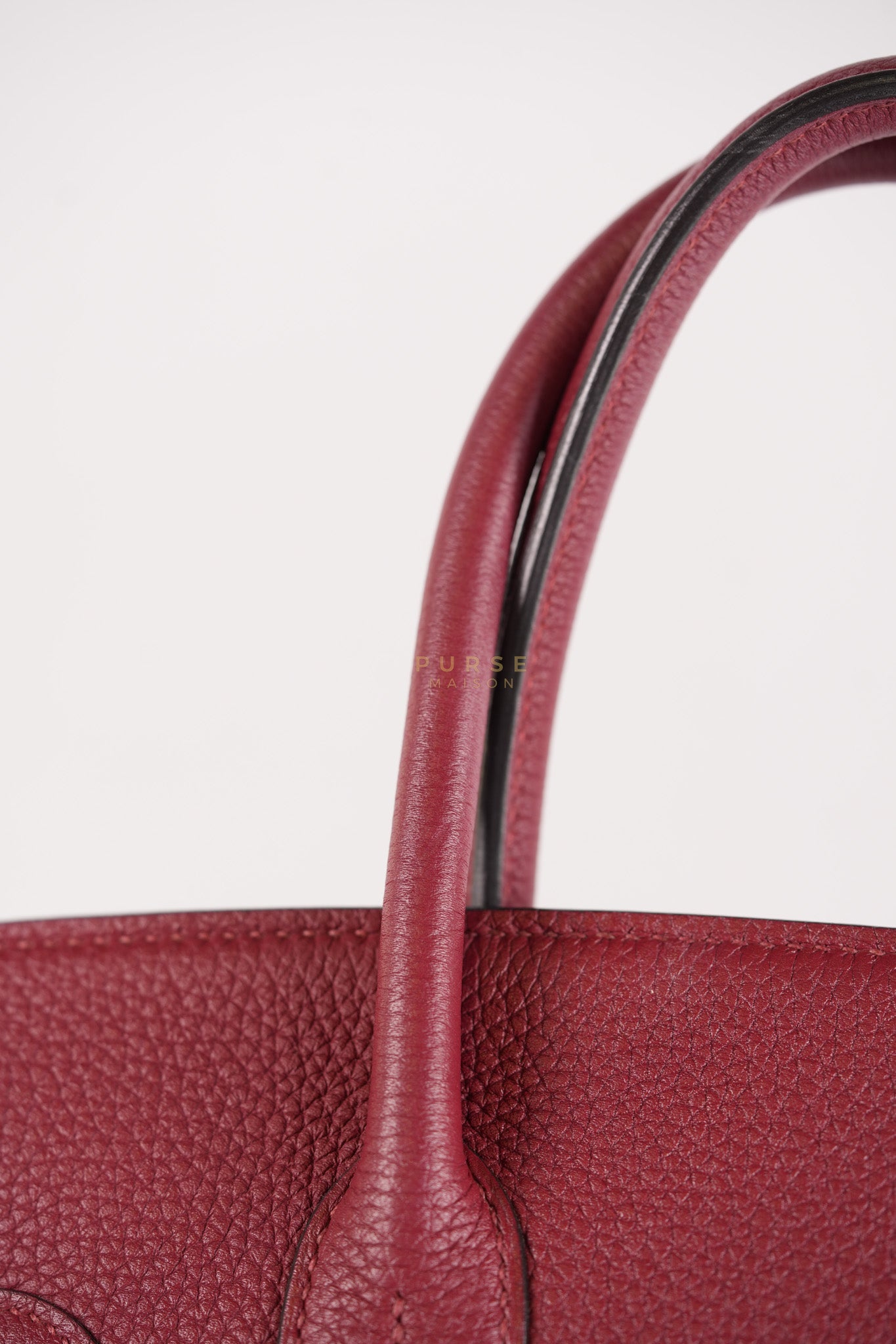 Birkin 30 Rouge Grenat in Togo Leather and Gold Hardware Stamp A (2017) | Purse Maison Luxury Bags Shop