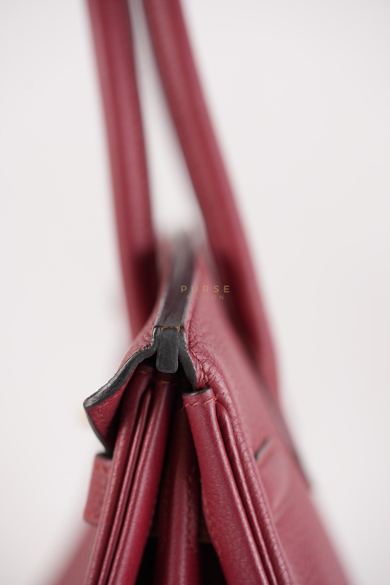 Birkin 30 Rouge Grenat in Togo Leather and Gold Hardware Stamp A (2017) | Purse Maison Luxury Bags Shop