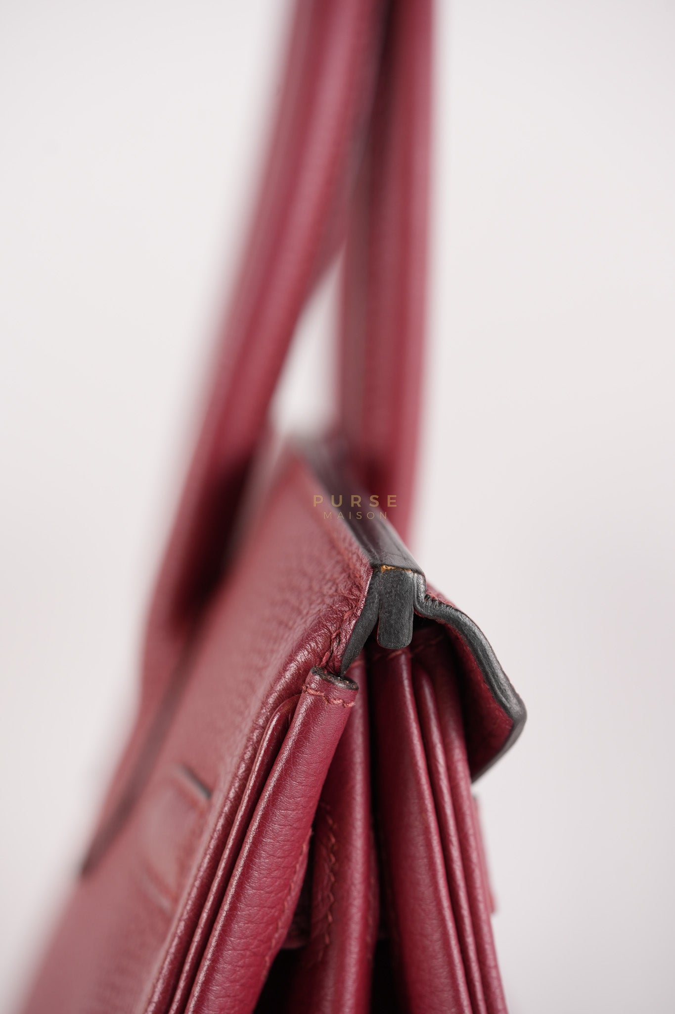 Birkin 30 Rouge Grenat in Togo Leather and Gold Hardware Stamp A (2017) | Purse Maison Luxury Bags Shop