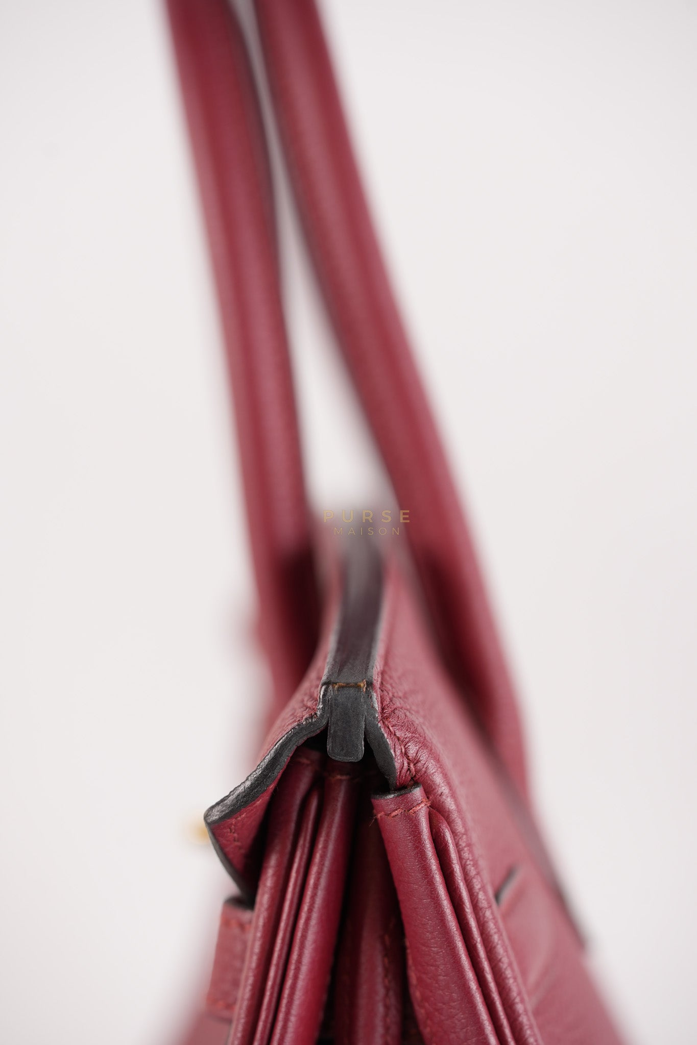 Birkin 30 Rouge Grenat in Togo Leather and Gold Hardware Stamp A (2017) | Purse Maison Luxury Bags Shop
