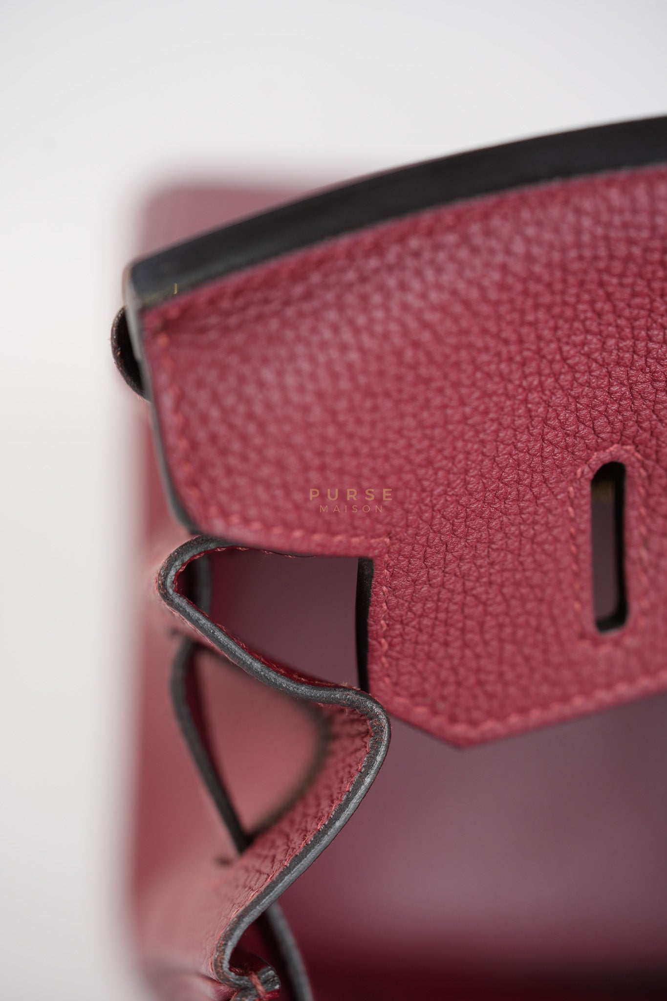 Birkin 30 Rouge Grenat in Togo Leather and Gold Hardware Stamp A (2017) | Purse Maison Luxury Bags Shop