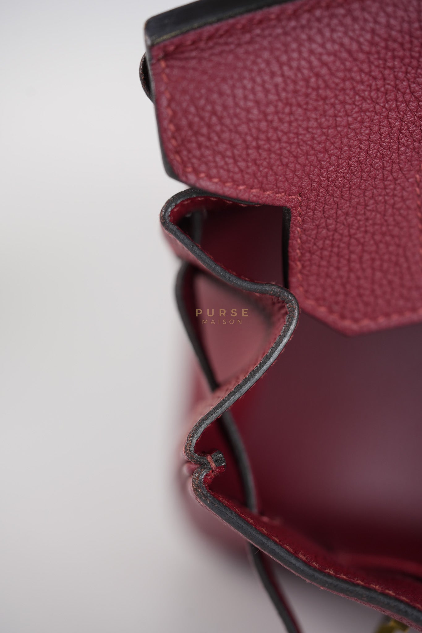 Birkin 30 Rouge Grenat in Togo Leather and Gold Hardware Stamp A (2017) | Purse Maison Luxury Bags Shop