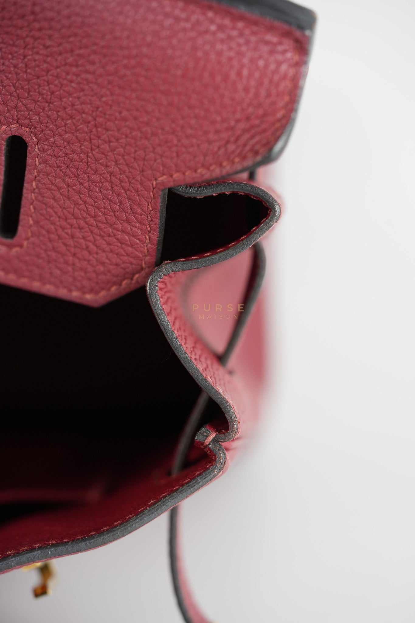 Birkin 30 Rouge Grenat in Togo Leather and Gold Hardware Stamp A (2017) | Purse Maison Luxury Bags Shop