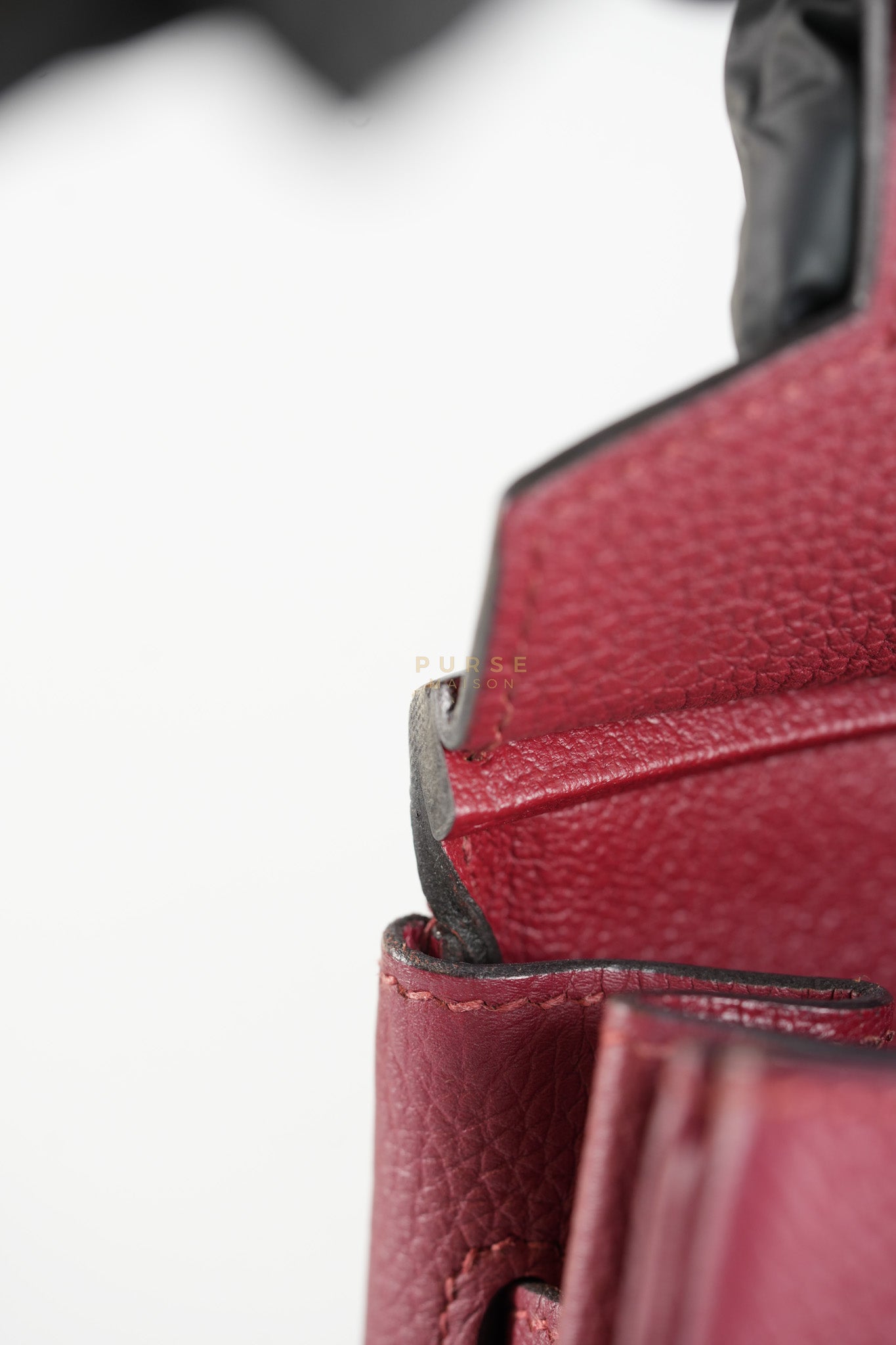 Birkin 30 Rouge Grenat in Togo Leather and Gold Hardware Stamp A (2017) | Purse Maison Luxury Bags Shop