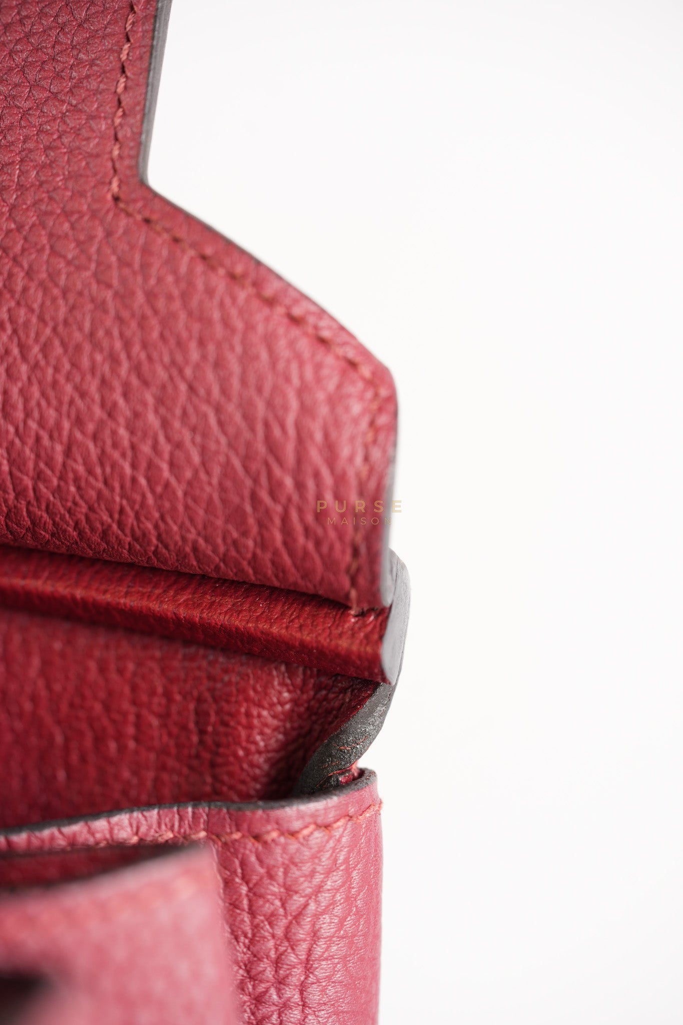 Birkin 30 Rouge Grenat in Togo Leather and Gold Hardware Stamp A (2017) | Purse Maison Luxury Bags Shop