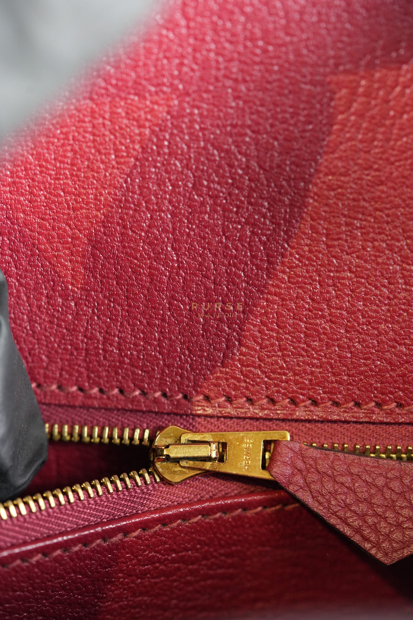 Birkin 30 Rouge Grenat in Togo Leather and Gold Hardware Stamp A (2017) | Purse Maison Luxury Bags Shop
