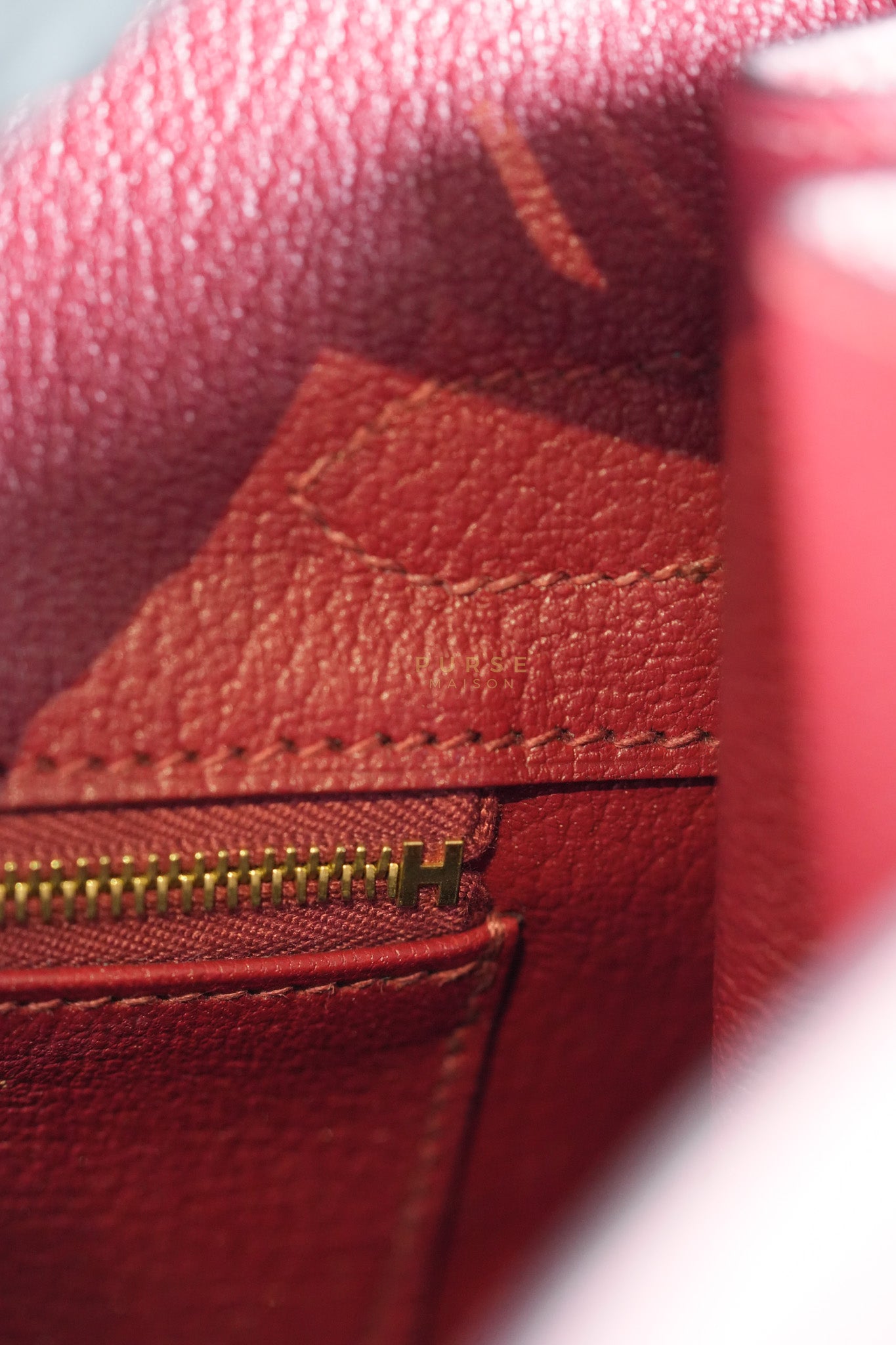 Birkin 30 Rouge Grenat in Togo Leather and Gold Hardware Stamp A (2017) | Purse Maison Luxury Bags Shop