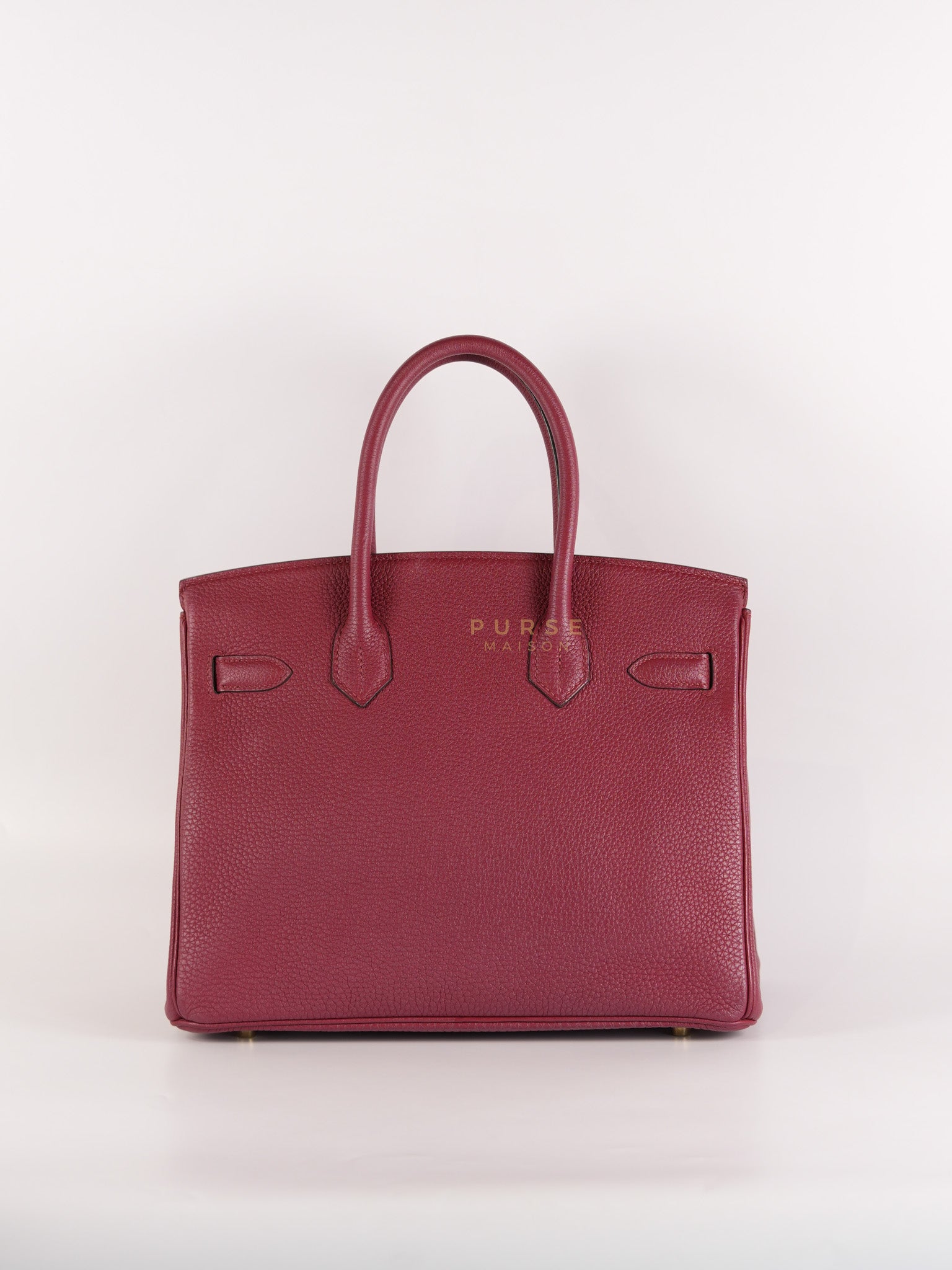 Birkin 30 Rouge Grenat in Togo Leather and Gold Hardware Stamp A (2017) | Purse Maison Luxury Bags Shop