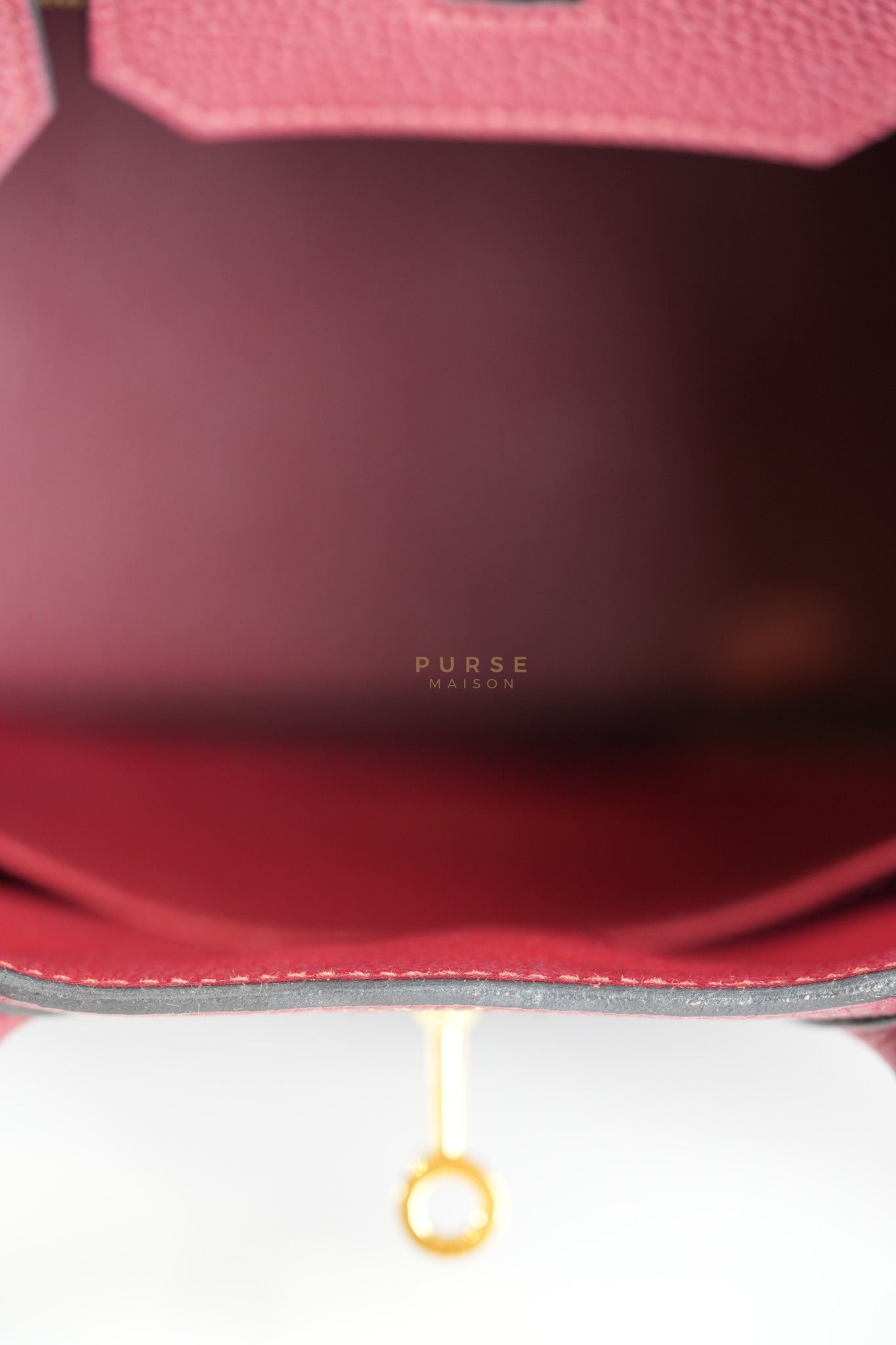 Birkin 30 Rouge Grenat in Togo Leather and Gold Hardware Stamp A (2017) | Purse Maison Luxury Bags Shop