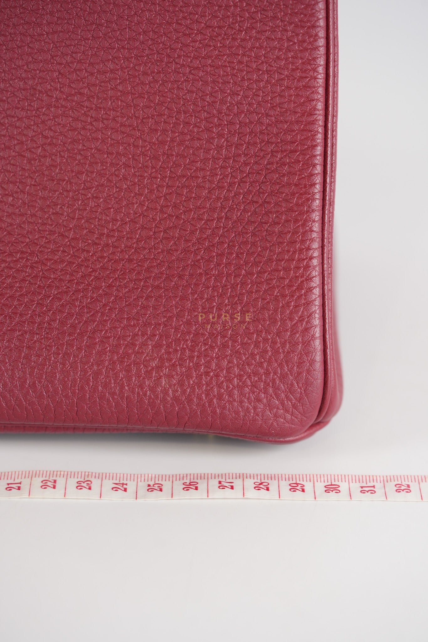 Birkin 30 Rouge Grenat in Togo Leather and Gold Hardware Stamp A (2017) | Purse Maison Luxury Bags Shop