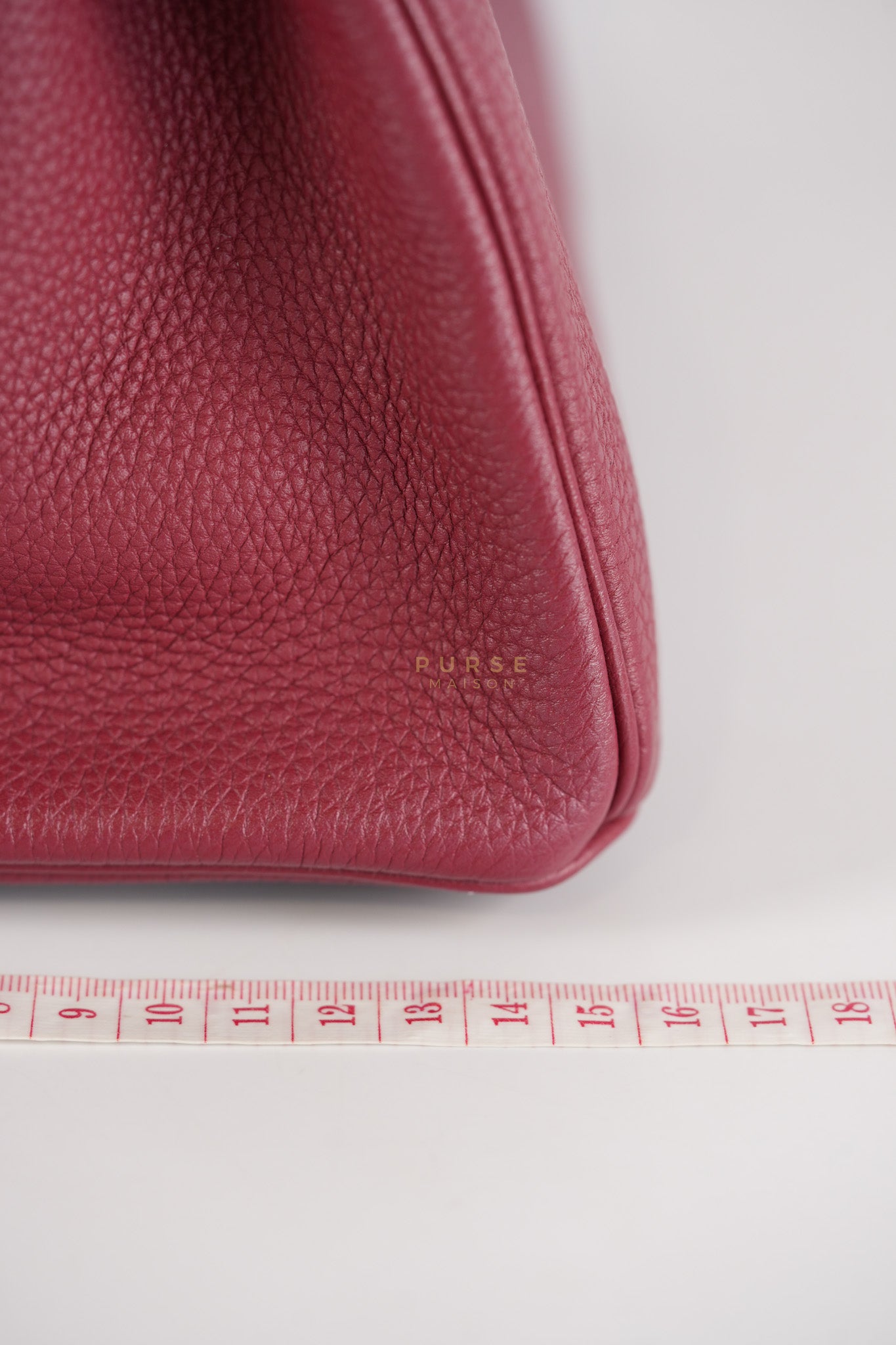 Birkin 30 Rouge Grenat in Togo Leather and Gold Hardware Stamp A (2017) | Purse Maison Luxury Bags Shop
