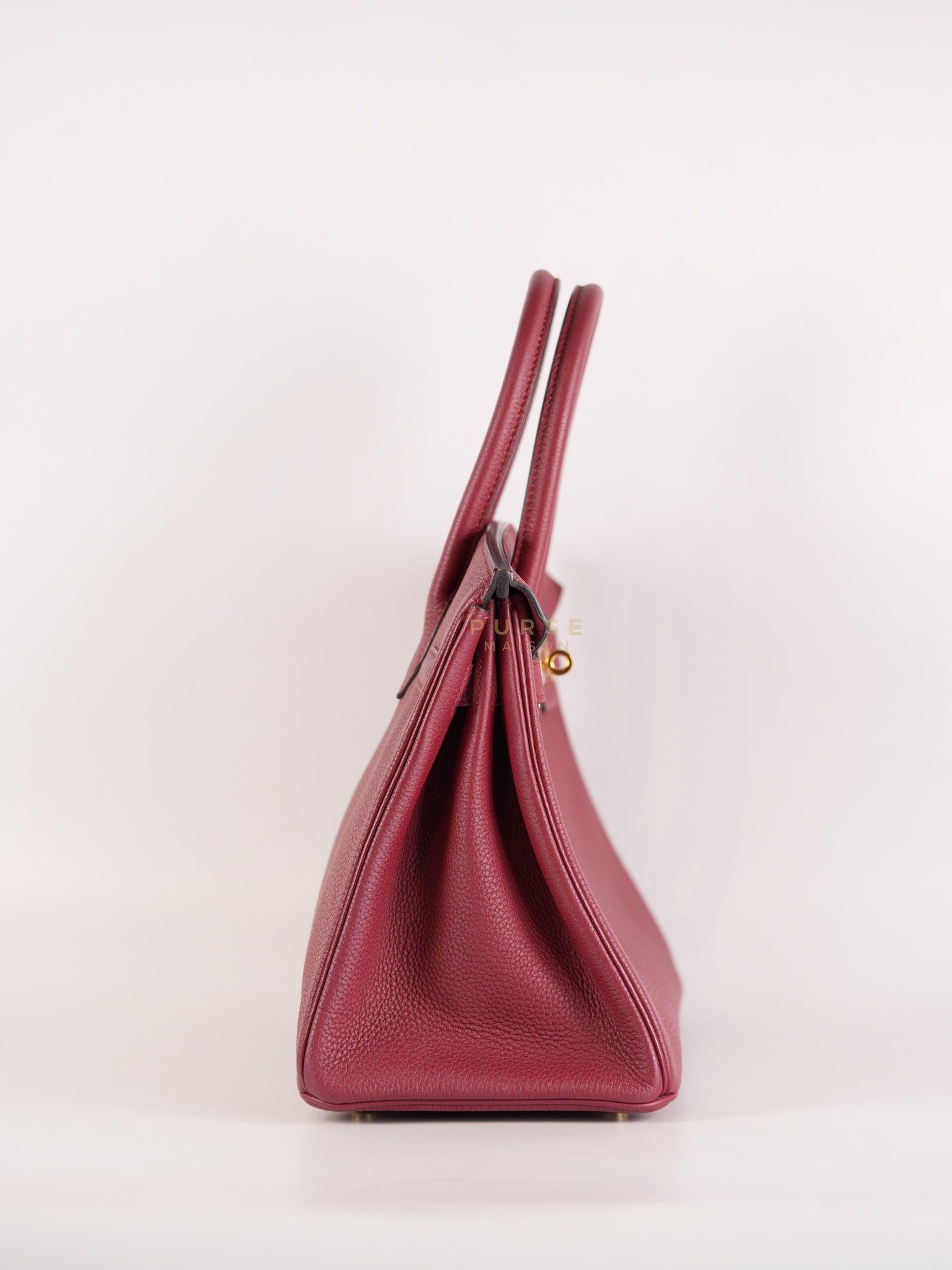 Birkin 30 Rouge Grenat in Togo Leather and Gold Hardware Stamp A (2017) | Purse Maison Luxury Bags Shop