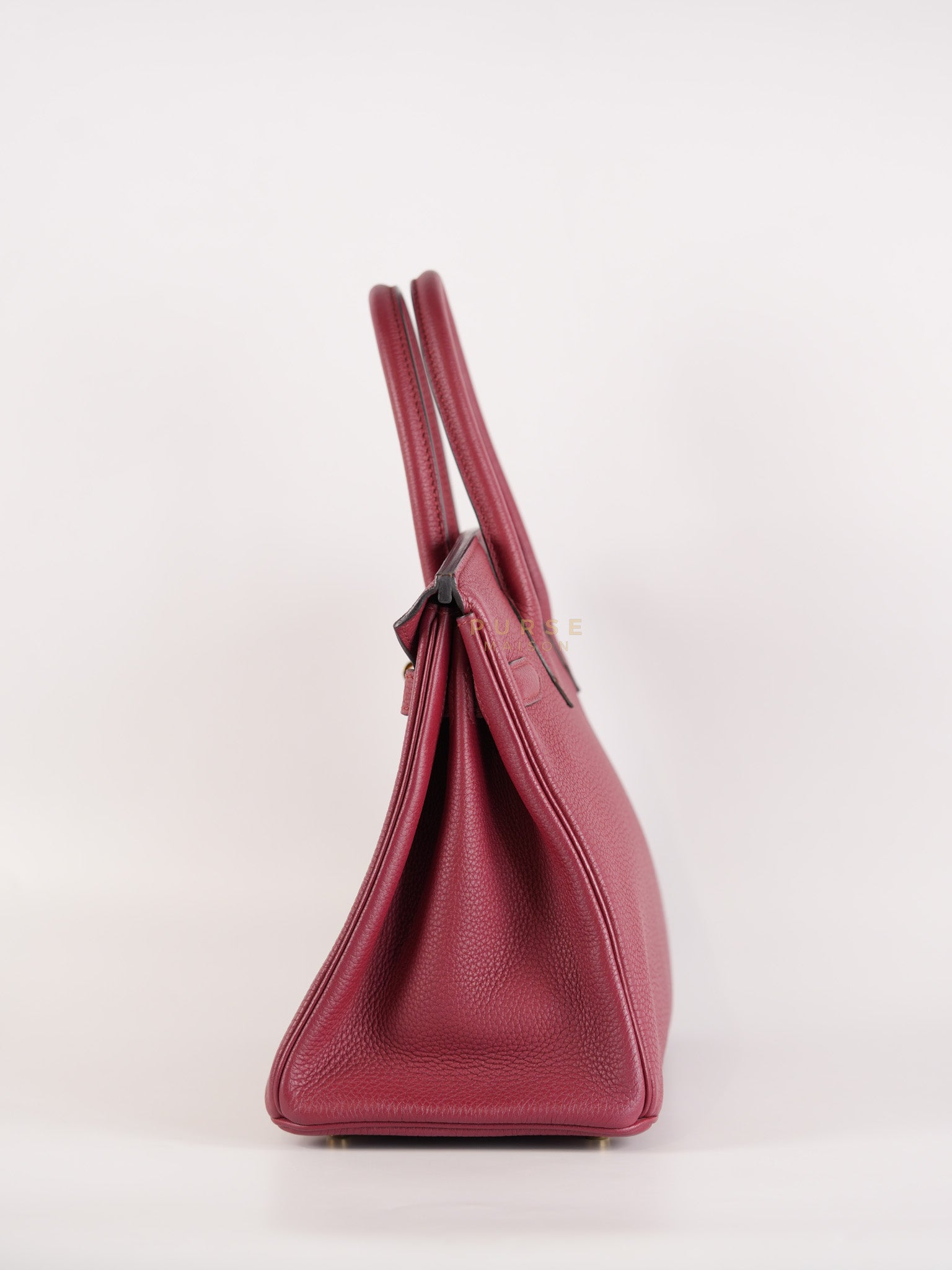 Birkin 30 Rouge Grenat in Togo Leather and Gold Hardware Stamp A (2017) | Purse Maison Luxury Bags Shop