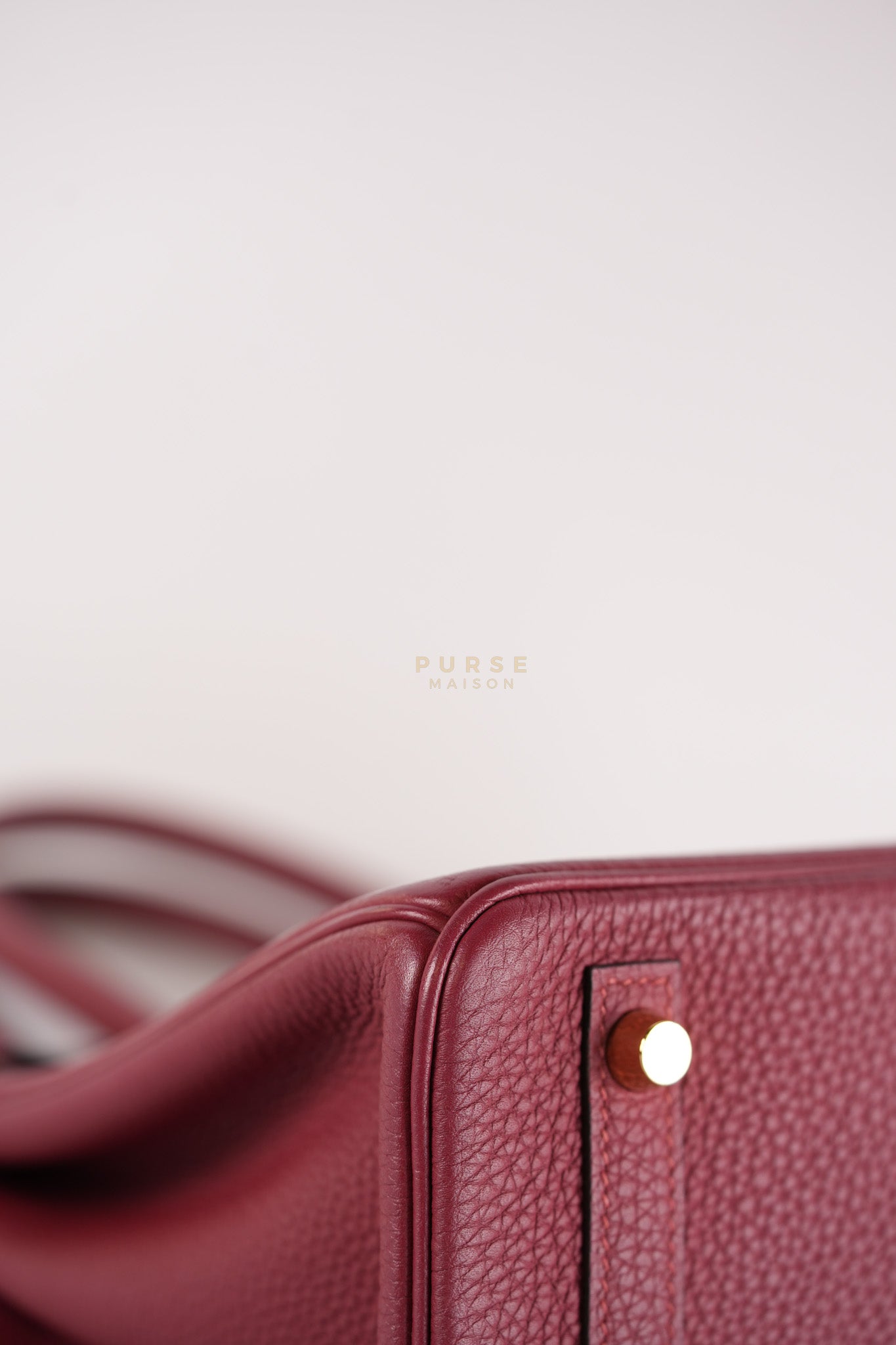 Birkin 30 Rouge Grenat in Togo Leather and Gold Hardware Stamp A (2017) | Purse Maison Luxury Bags Shop