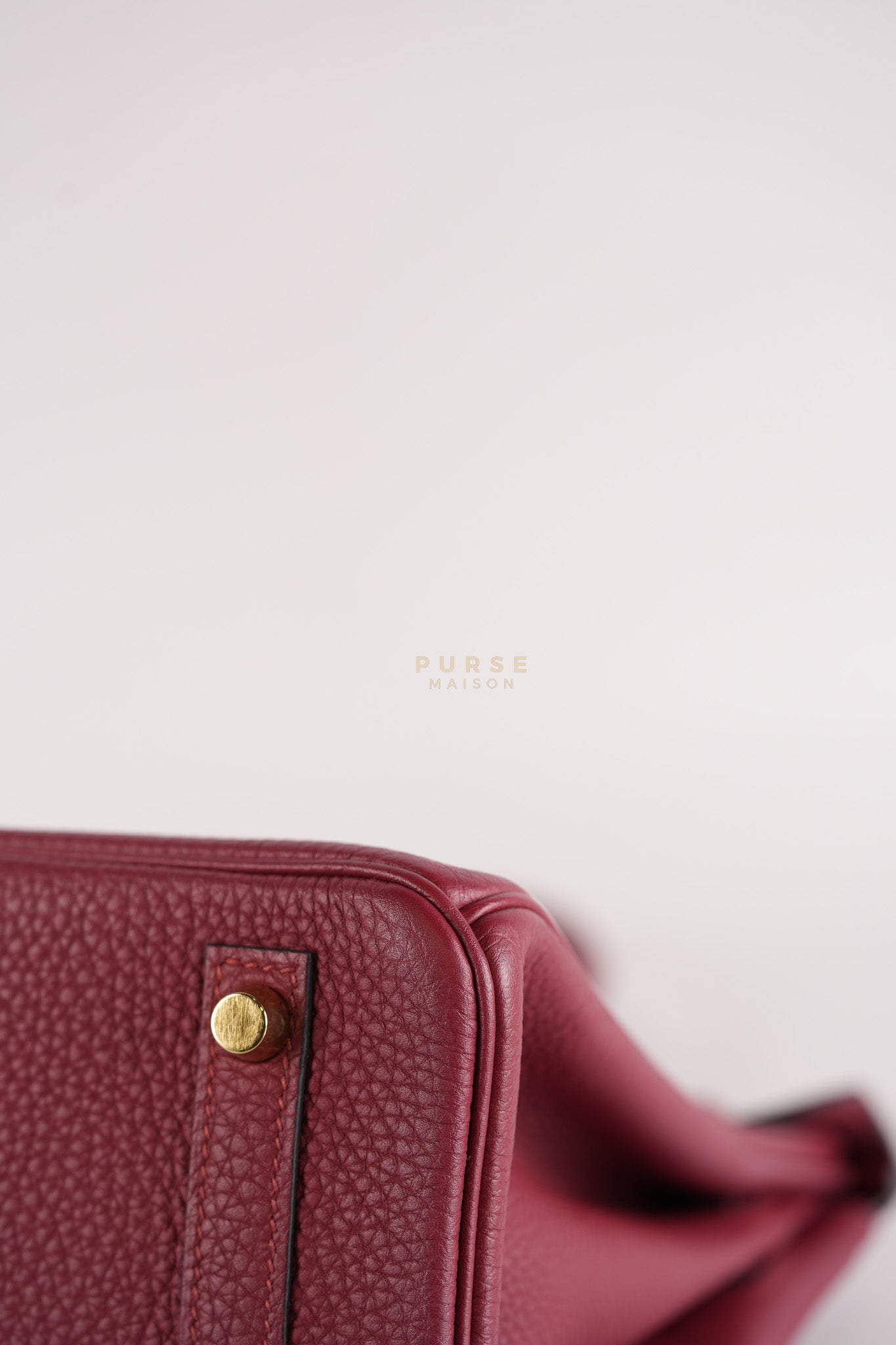 Birkin 30 Rouge Grenat in Togo Leather and Gold Hardware Stamp A (2017) | Purse Maison Luxury Bags Shop