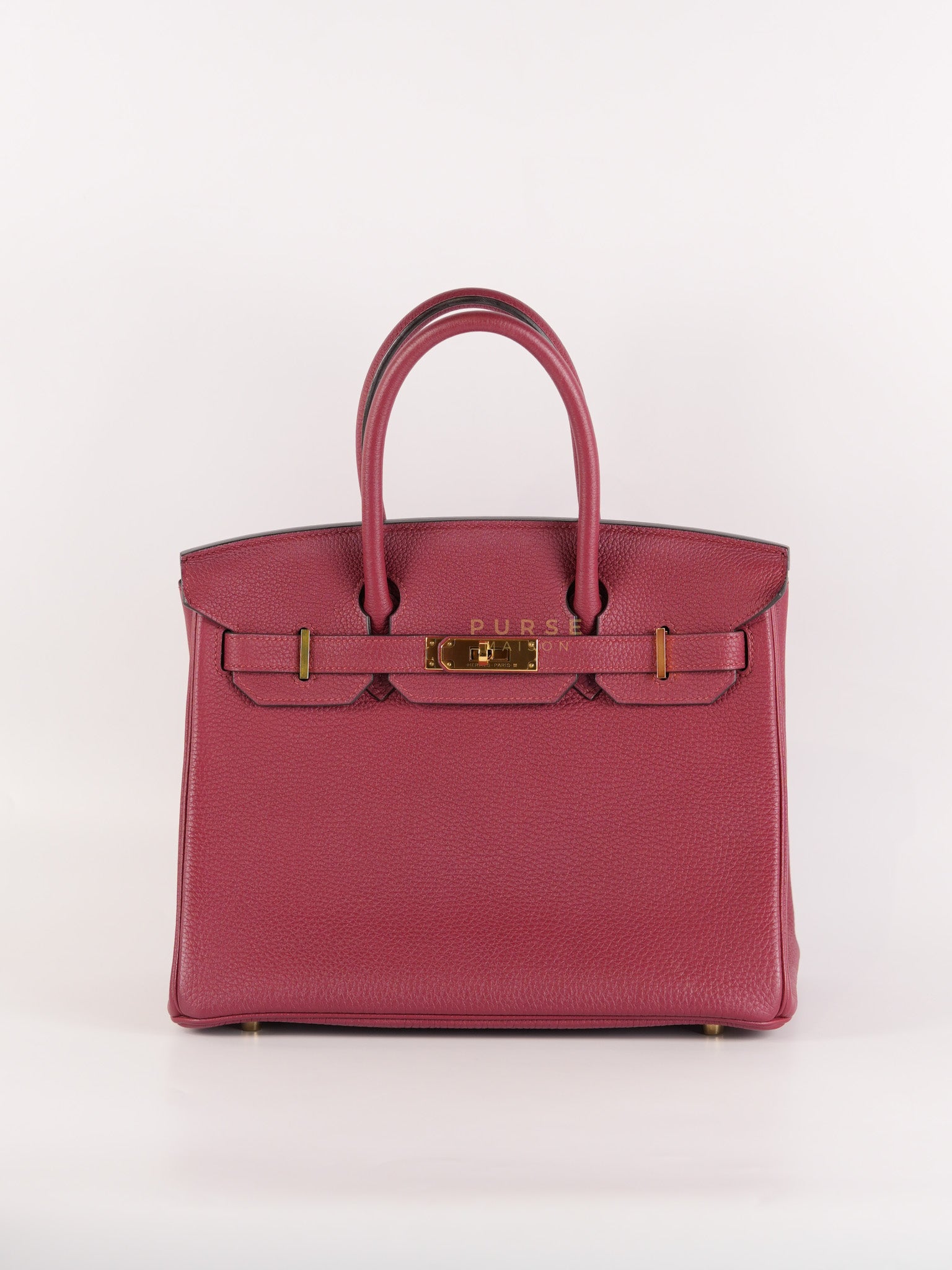 Birkin 30 Rouge Grenat in Togo Leather and Gold Hardware Stamp A (2017) | Purse Maison Luxury Bags Shop