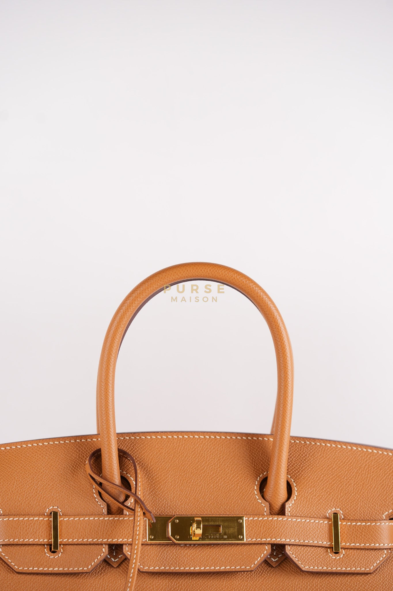Birkin 30 Sellier Gold in Epsom Leather and Gold Hardware Stamp U (2022) | Purse Maison Luxury Bags Shop