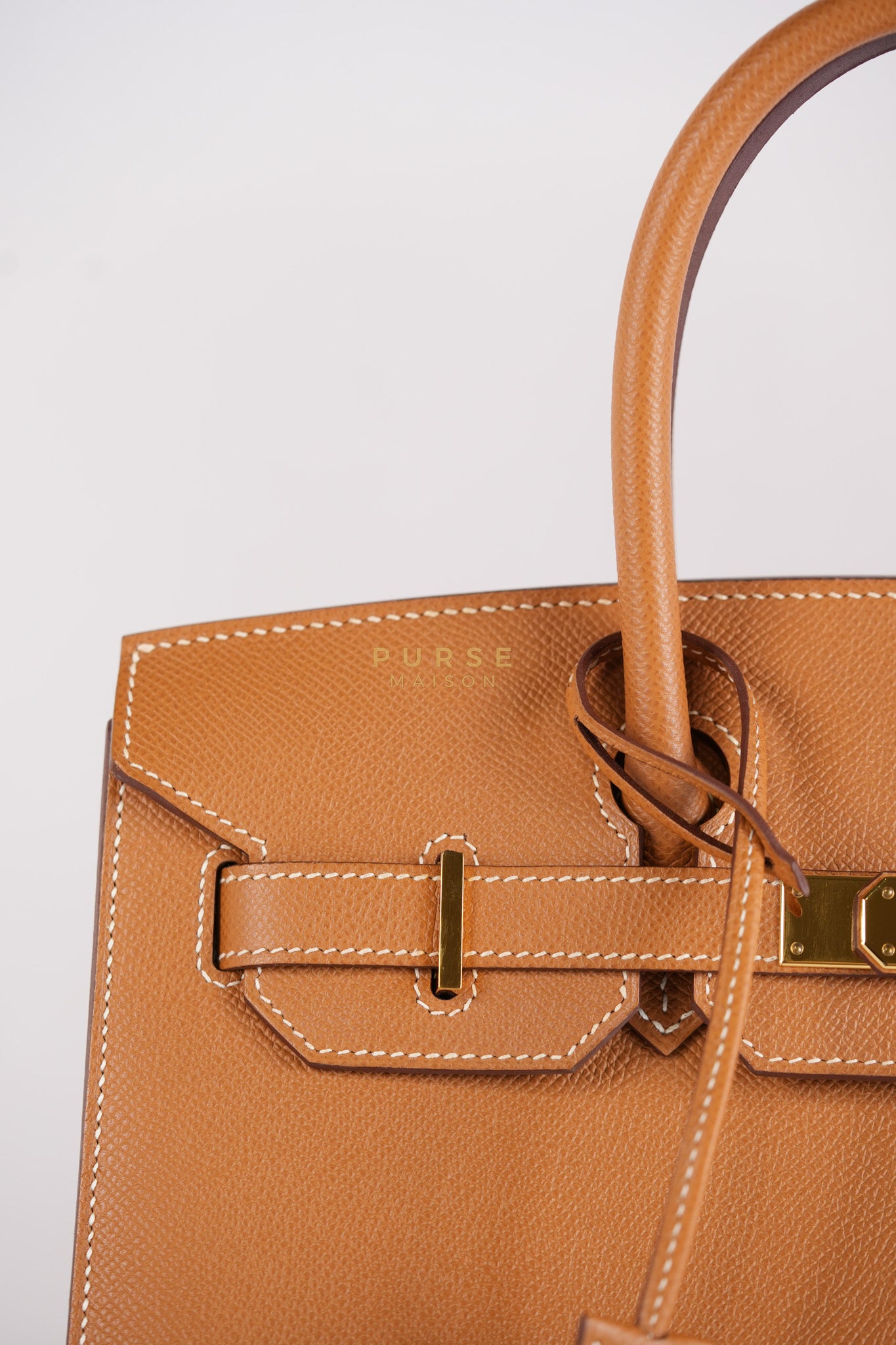 Birkin 30 Sellier Gold in Epsom Leather and Gold Hardware Stamp U (2022) | Purse Maison Luxury Bags Shop