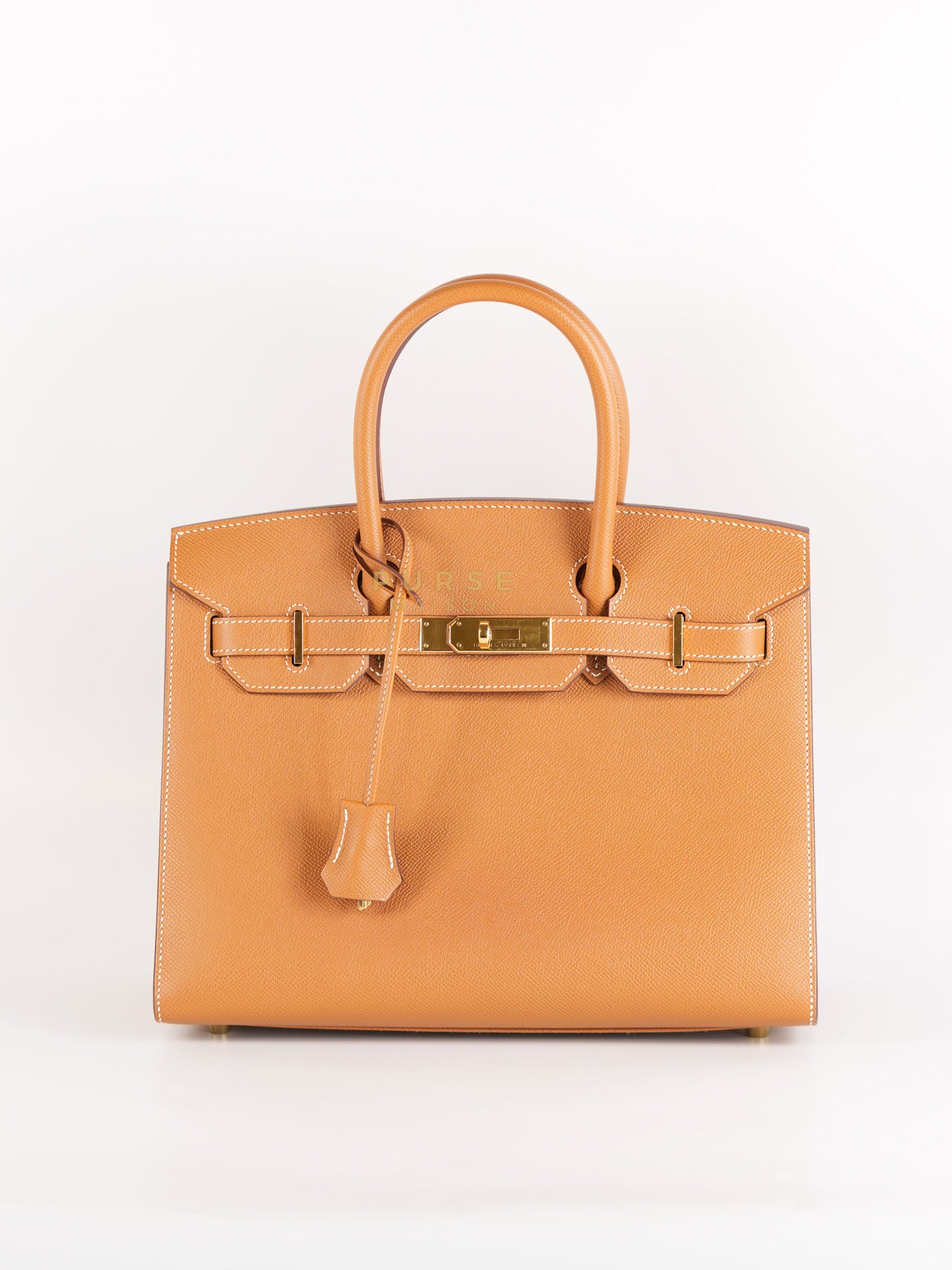 Birkin 30 Sellier Gold in Epsom Leather and Gold Hardware Stamp U (2022) | Purse Maison Luxury Bags Shop