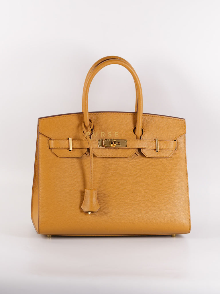 Birkin 30 Sellier Sesame in Epsom Leather and Gold Hardware Stamp Z (2021) | Purse Maison Luxury Bags Shop