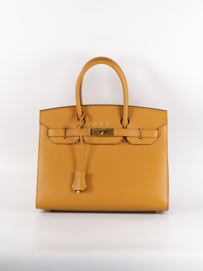 Birkin 30 Sellier Sesame in Epsom Leather and Gold Hardware Stamp Z (2021) | Purse Maison Luxury Bags Shop