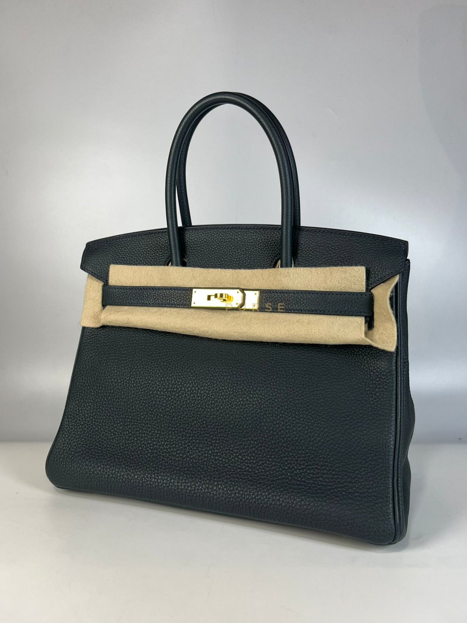 Birkin 30 Vert Rousseau in Togo Leather and Gold Hardware Stamp D (2019) | Purse Maison Luxury Bags Shop