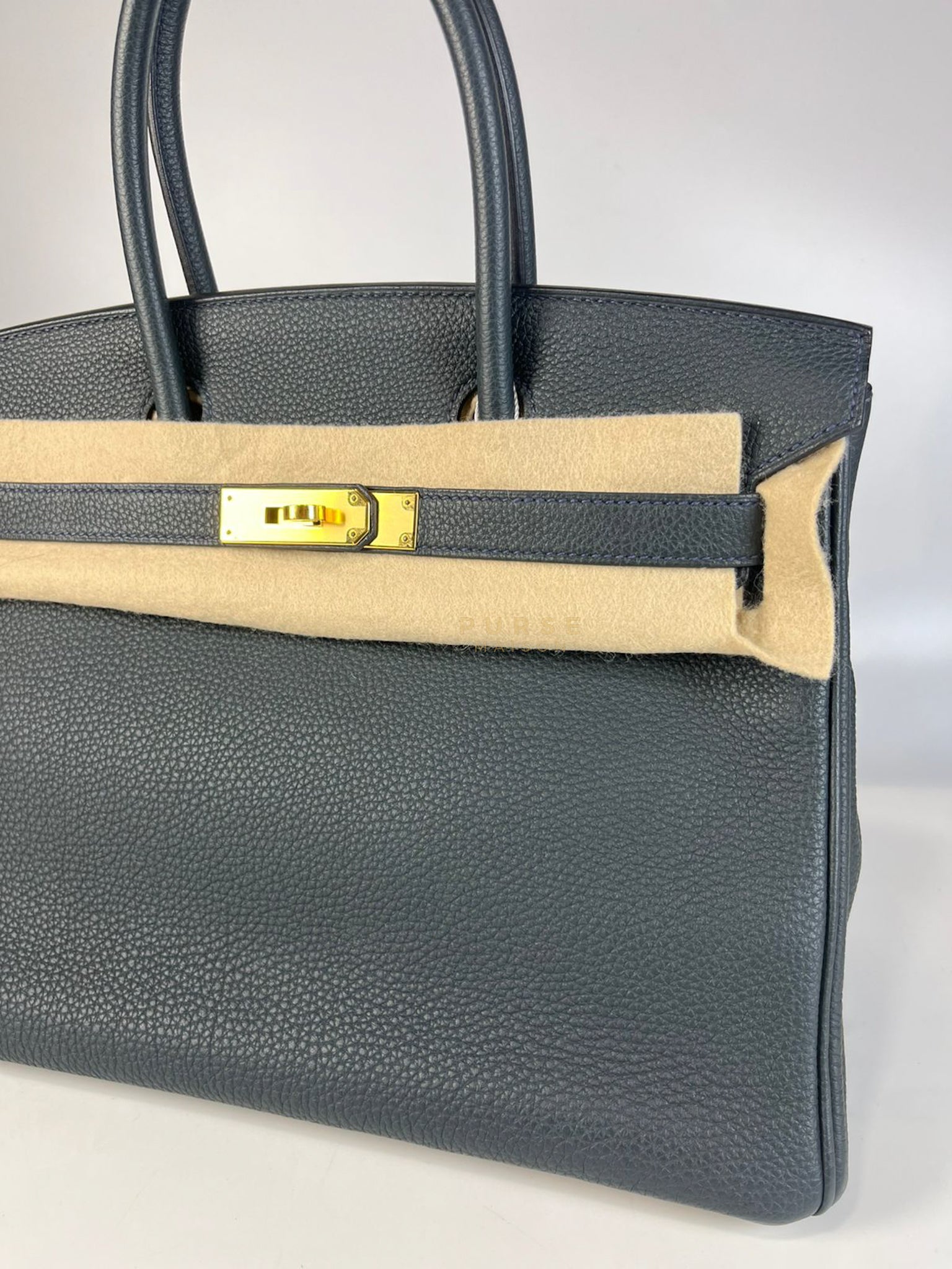 Birkin 30 Vert Rousseau in Togo Leather and Gold Hardware Stamp D (2019) | Purse Maison Luxury Bags Shop