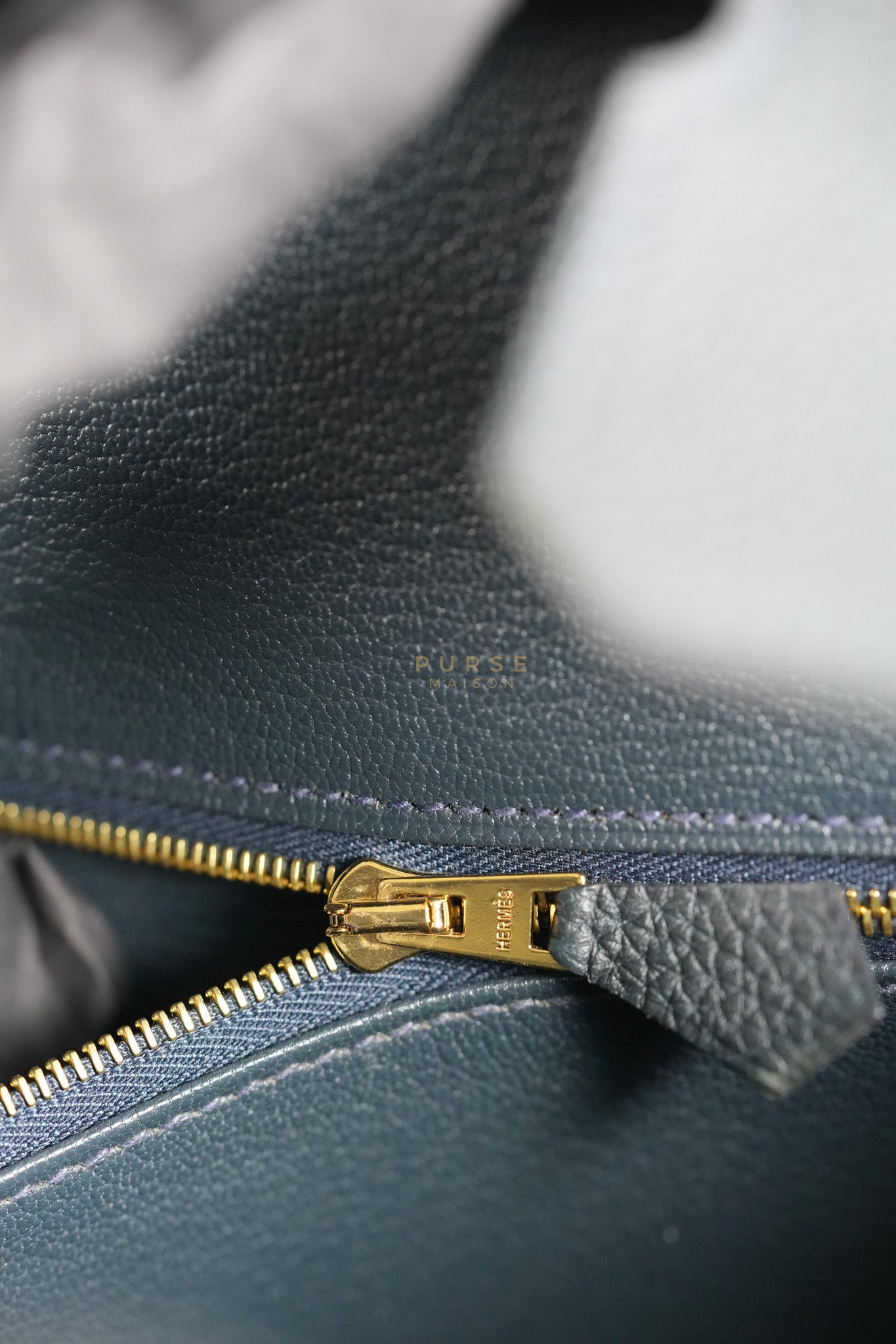 Birkin 30 Vert Rousseau in Togo Leather and Gold Hardware Stamp D (2019) | Purse Maison Luxury Bags Shop