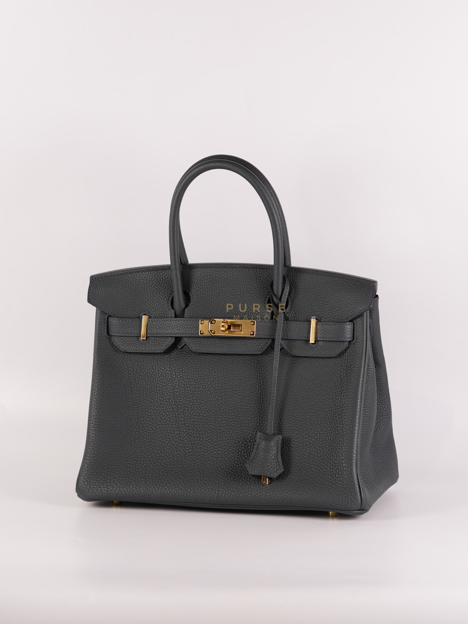 Birkin 30 Vert Rousseau in Togo Leather and Gold Hardware Stamp D (2019) | Purse Maison Luxury Bags Shop