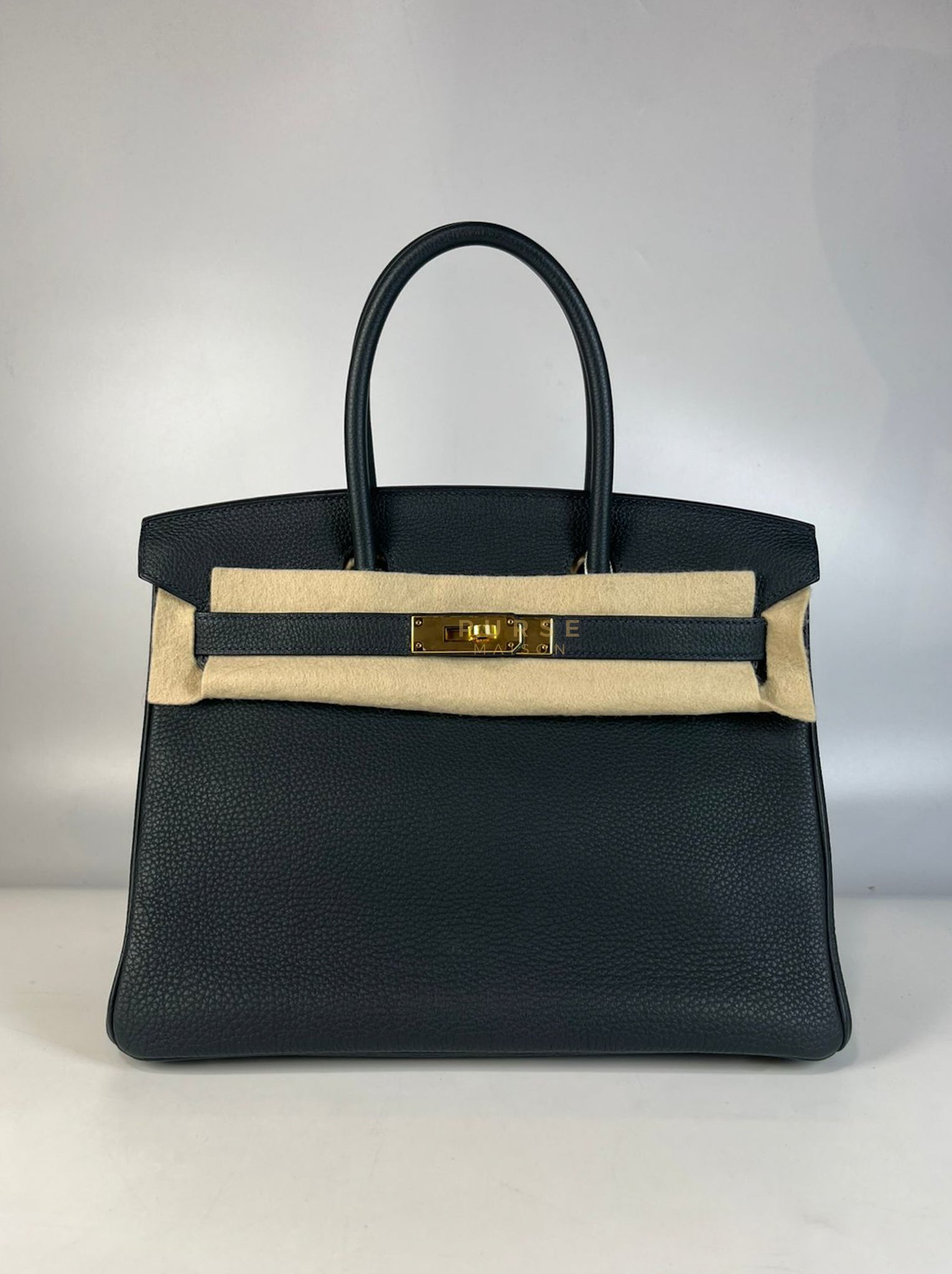 Birkin 30 Vert Rousseau in Togo Leather and Gold Hardware Stamp D (2019) | Purse Maison Luxury Bags Shop