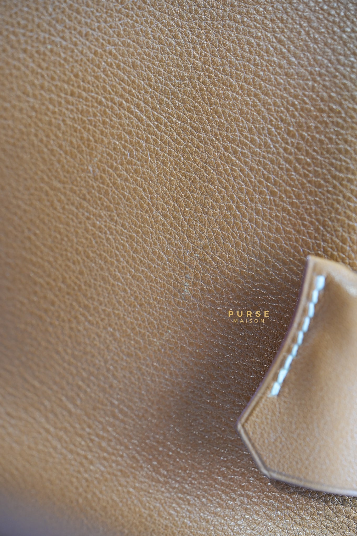 Birkin 35 Gold Ardennes Leather in Gold Hardware Stamp Z circle (1996) | Purse Maison Luxury Bags Shop