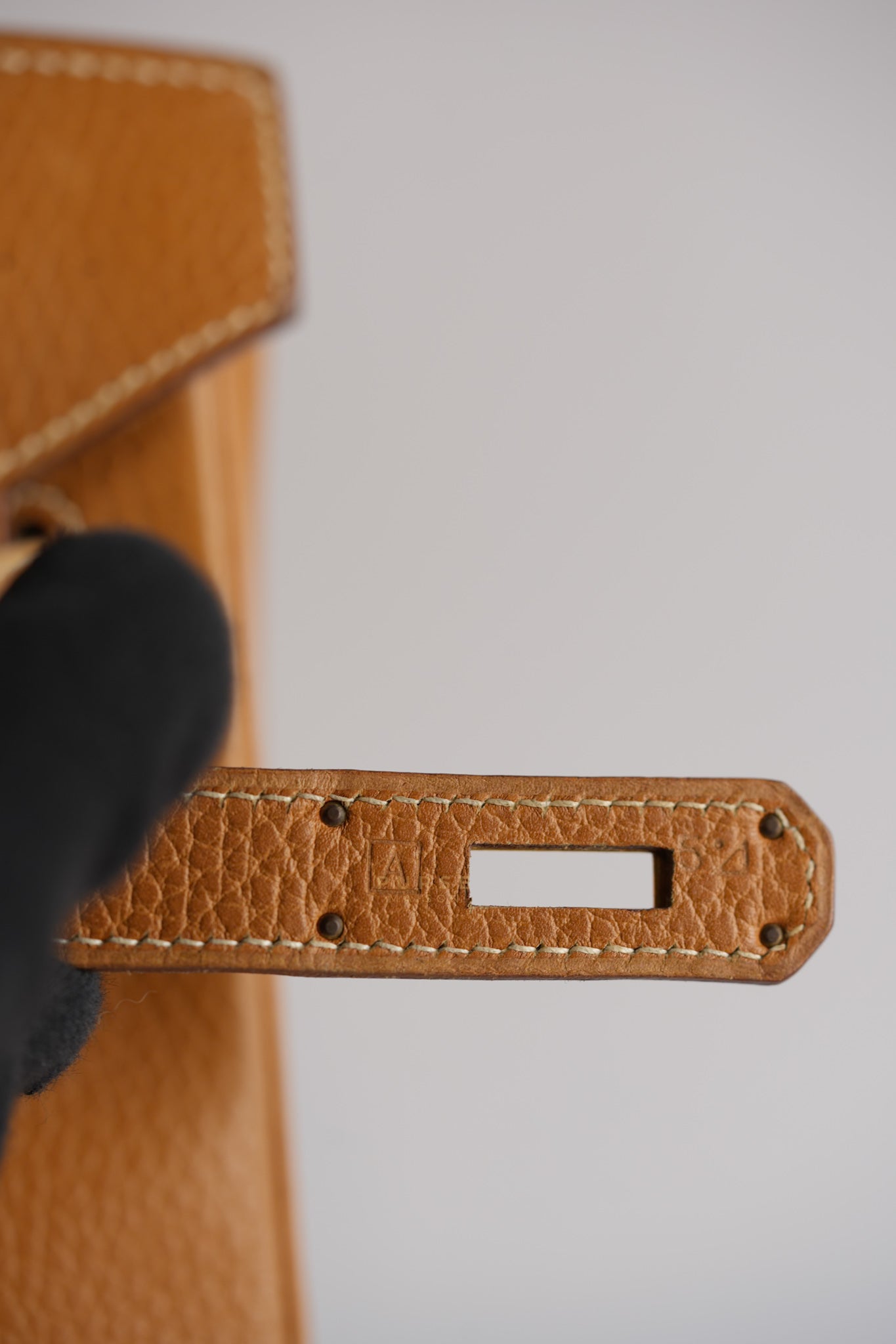 Birkin 35 Natural Sable Ardennes Epsom Leather On Gold Hardware Stamp Square A (1997) | Purse Maison Luxury Bags Shop
