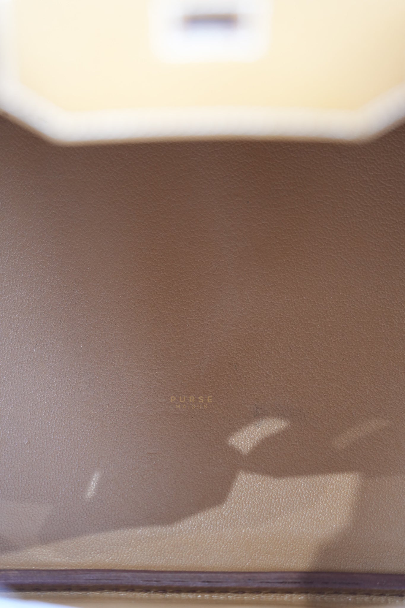 Birkin 35 Natural Sable Ardennes Epsom Leather On Gold Hardware Stamp Square A (1997) | Purse Maison Luxury Bags Shop