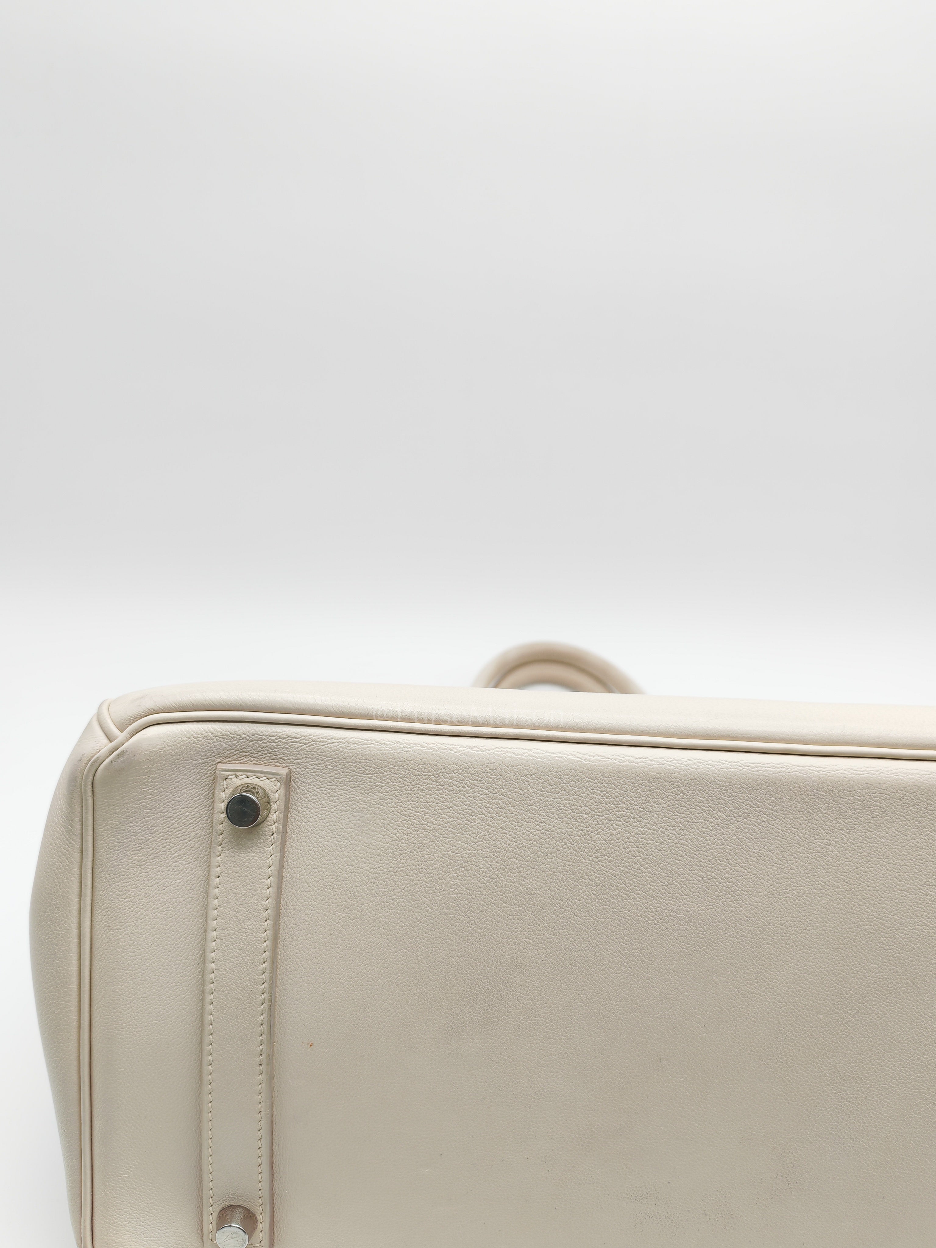 Birkin 35 in Nata Evercolor Leather and Palladium Hardware Stamp Square 0 (2011) | Purse Maison Luxury Bags Shop