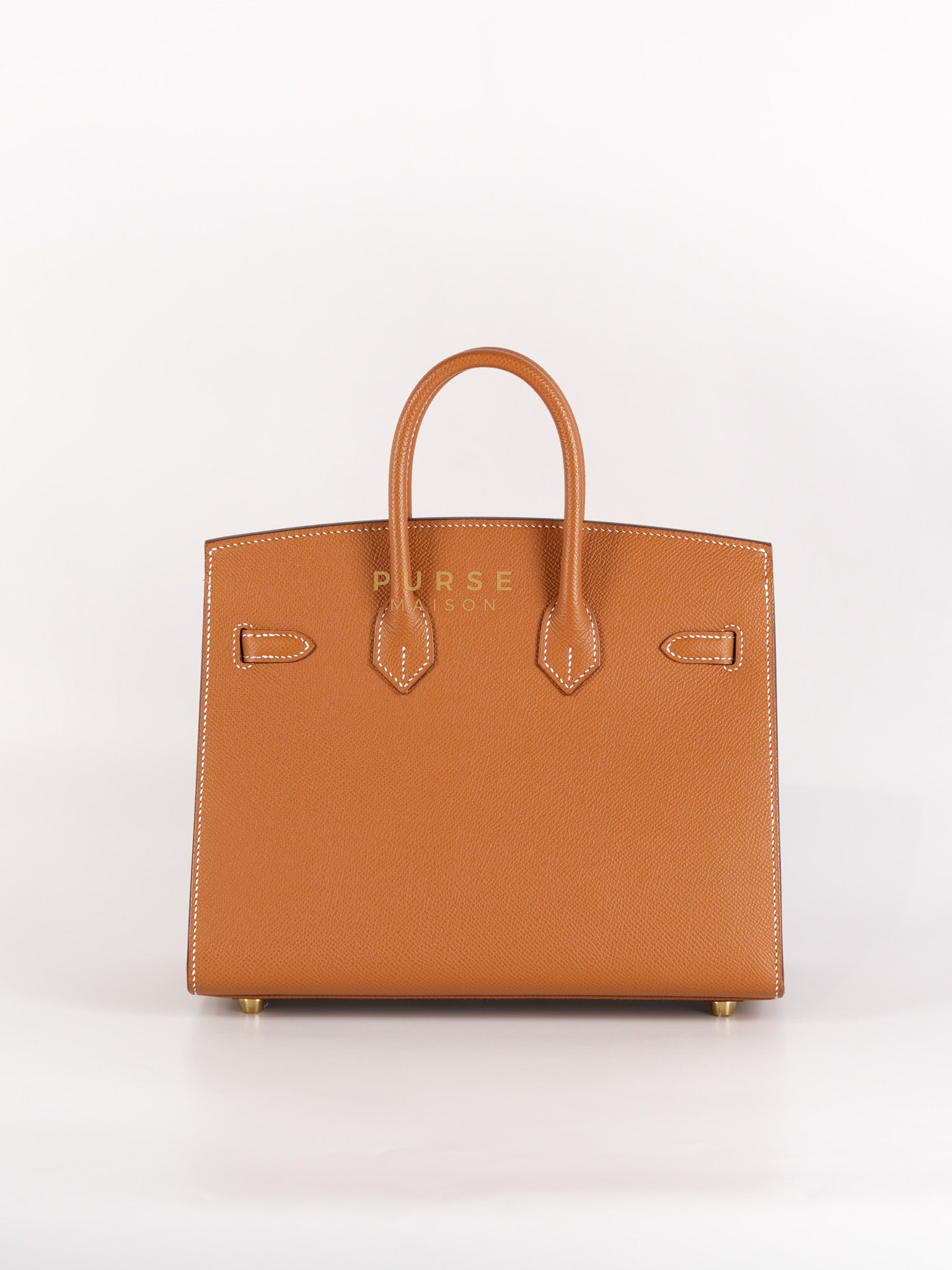 Birkin 25 Sellier in Gold Epsom Leather & Gold Hardware Stamp U(2022) | Purse Maison Luxury Bags Shop