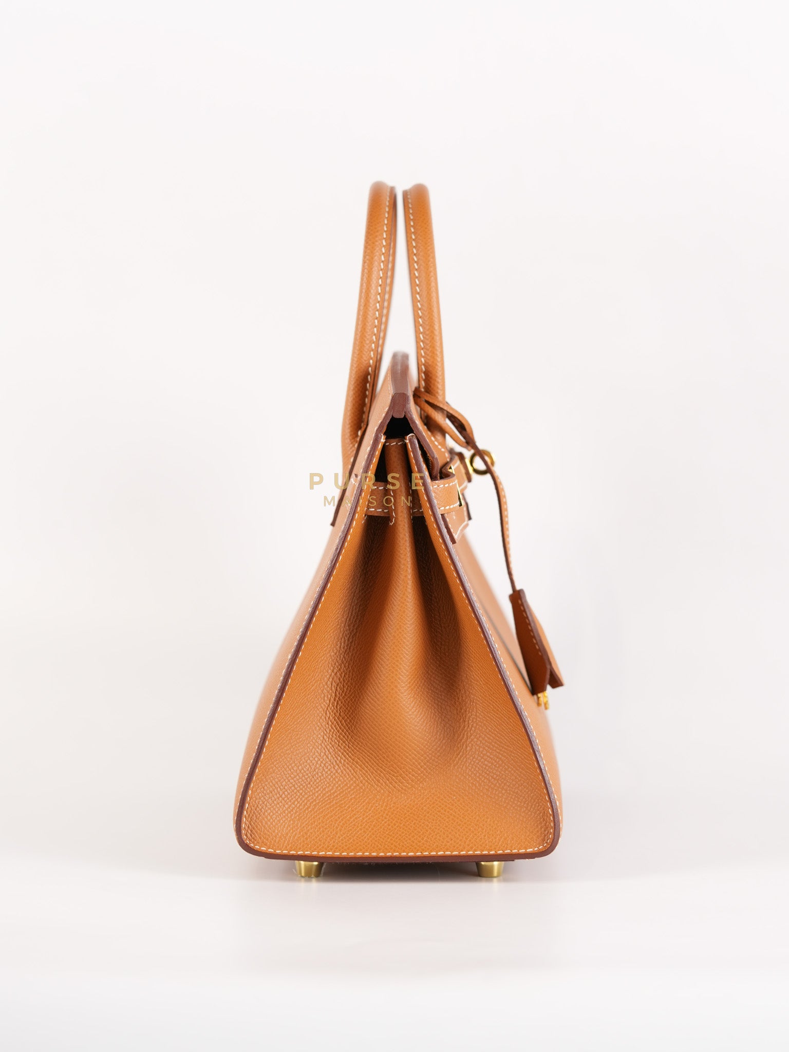 Birkin 25 Sellier in Gold Epsom Leather & Gold Hardware Stamp U(2022) | Purse Maison Luxury Bags Shop