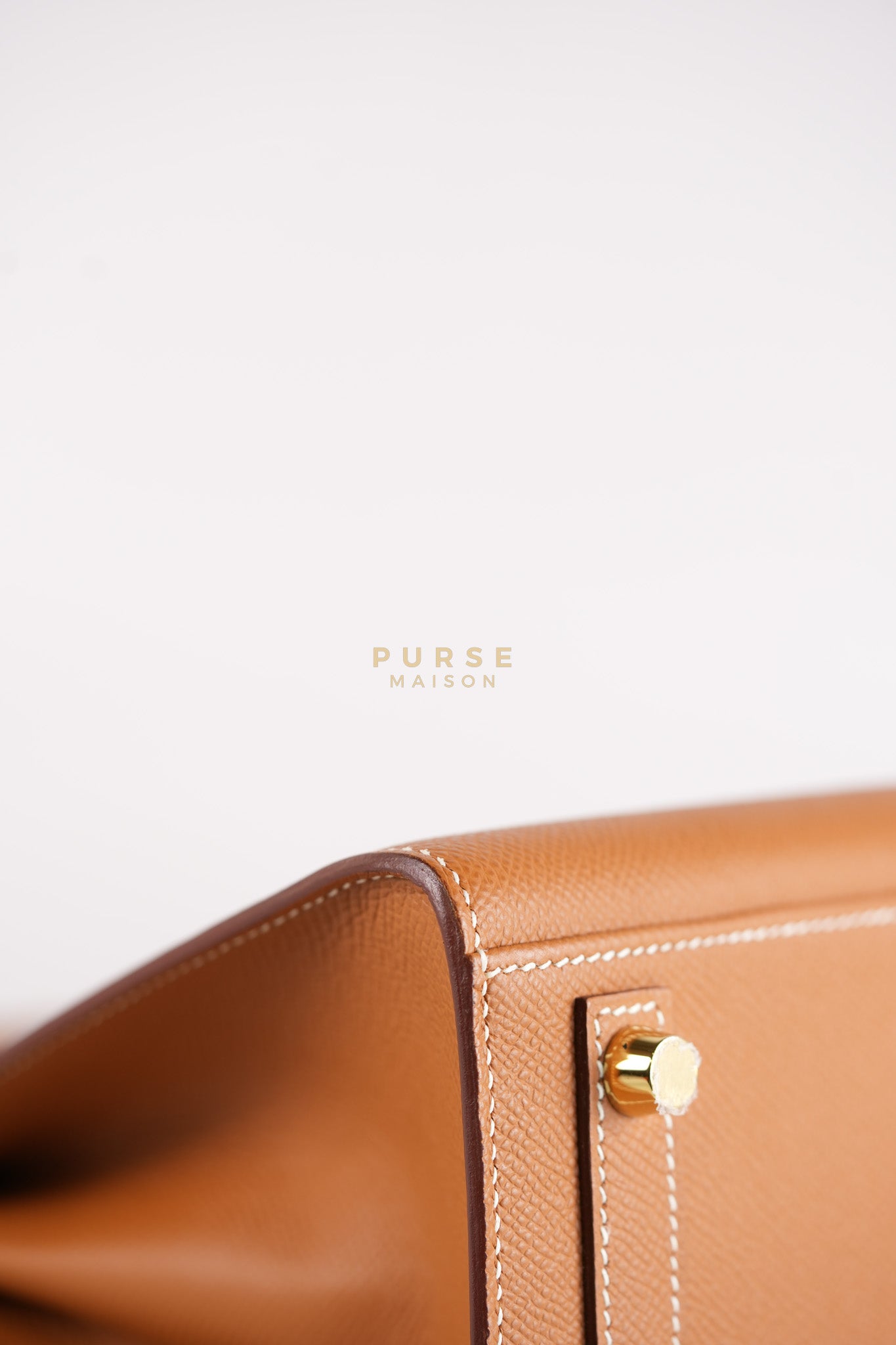 Birkin 25 Sellier in Gold Epsom Leather & Gold Hardware Stamp U(2022) | Purse Maison Luxury Bags Shop