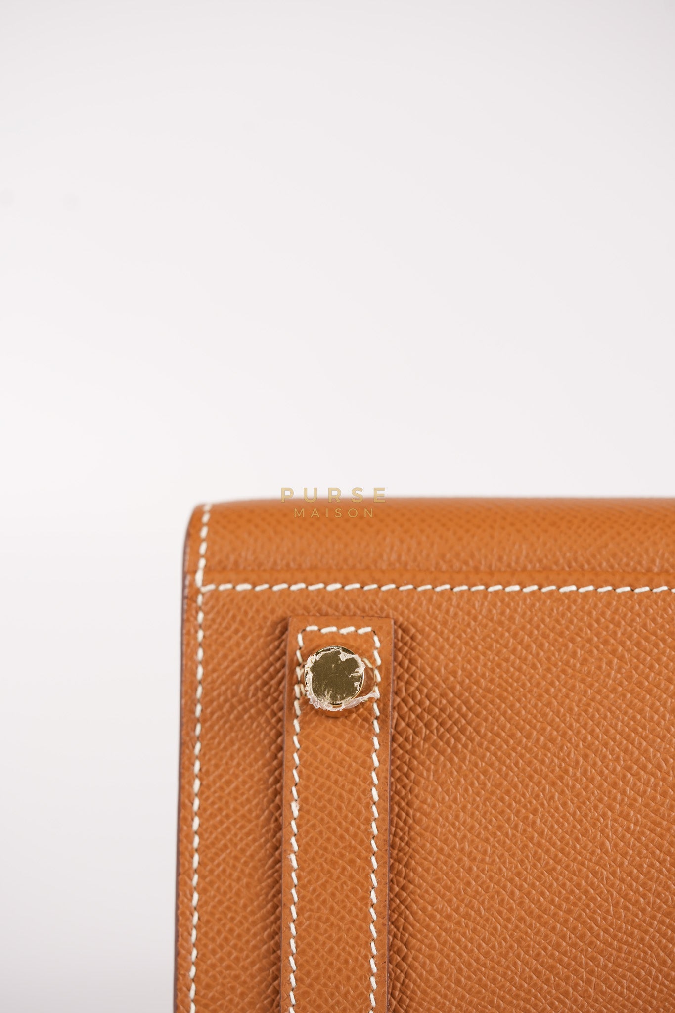 Birkin 25 Sellier in Gold Epsom Leather & Gold Hardware Stamp U(2022) | Purse Maison Luxury Bags Shop