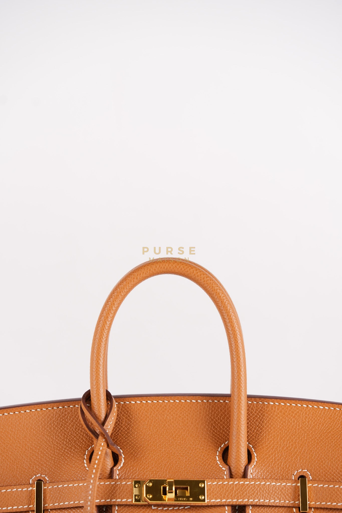 Birkin 25 Sellier in Gold Epsom Leather & Gold Hardware Stamp U(2022) | Purse Maison Luxury Bags Shop