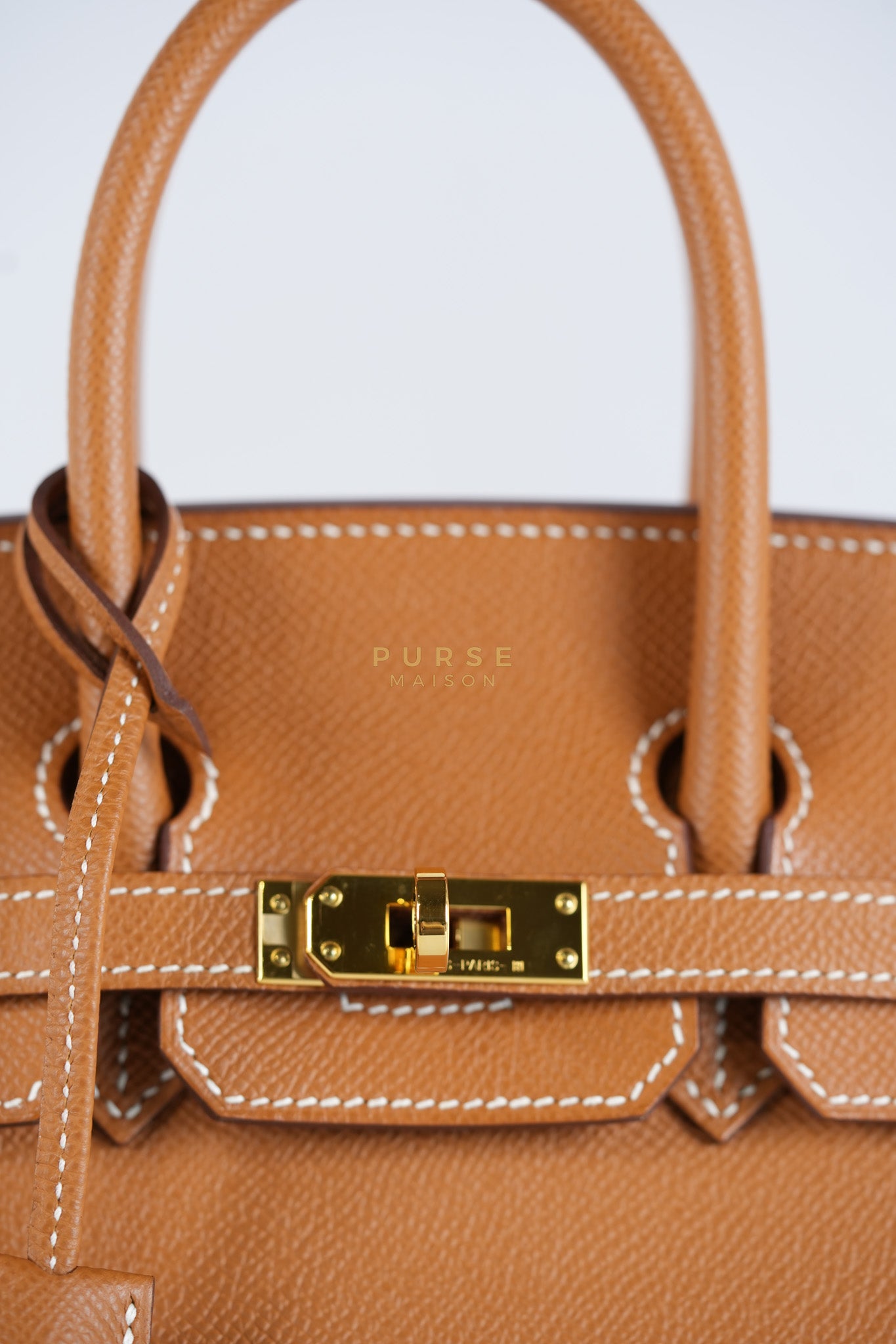 Birkin 25 Sellier in Gold Epsom Leather & Gold Hardware Stamp U(2022) | Purse Maison Luxury Bags Shop