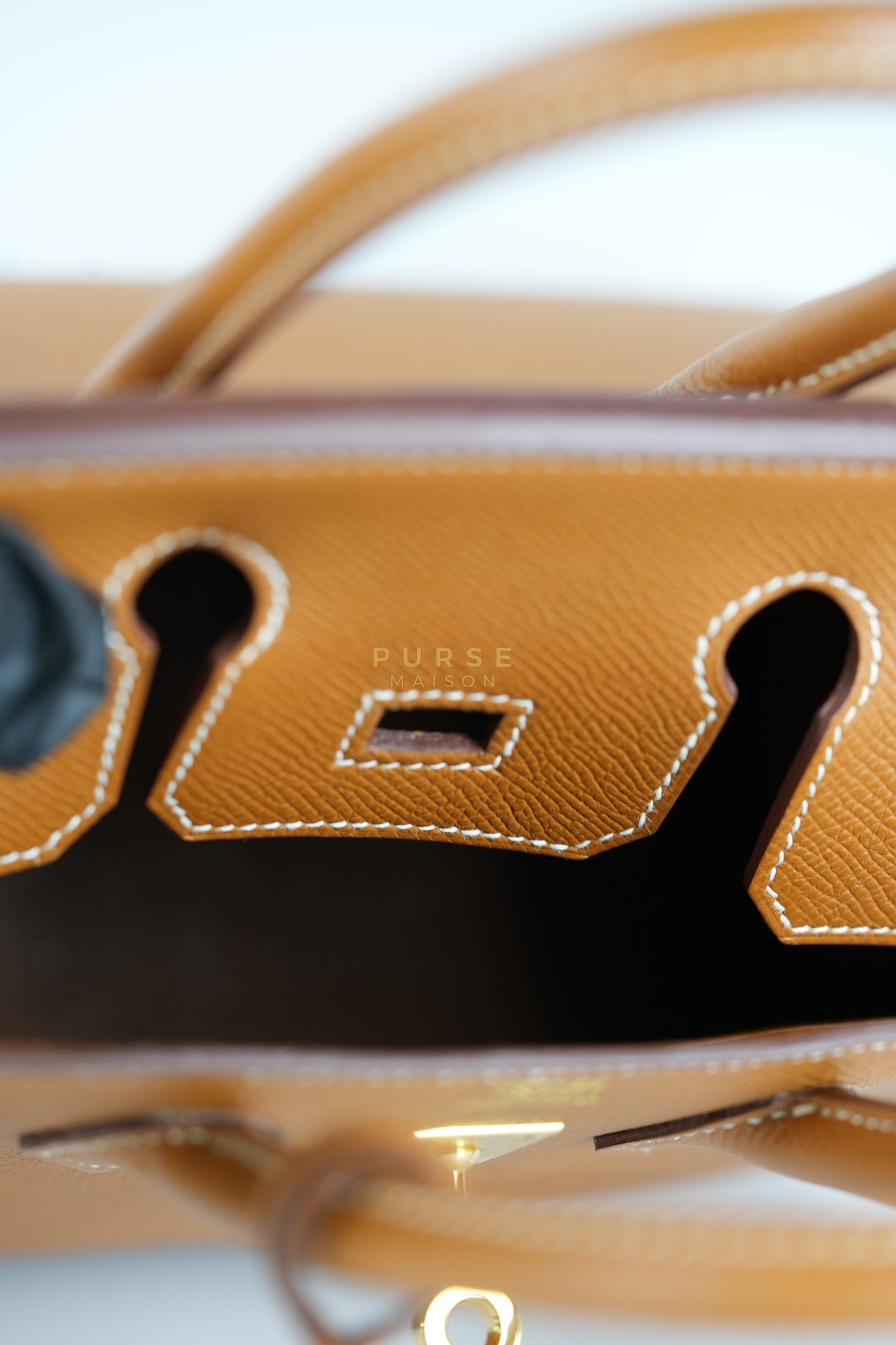 Birkin 25 Sellier in Gold Epsom Leather & Gold Hardware Stamp U(2022) | Purse Maison Luxury Bags Shop